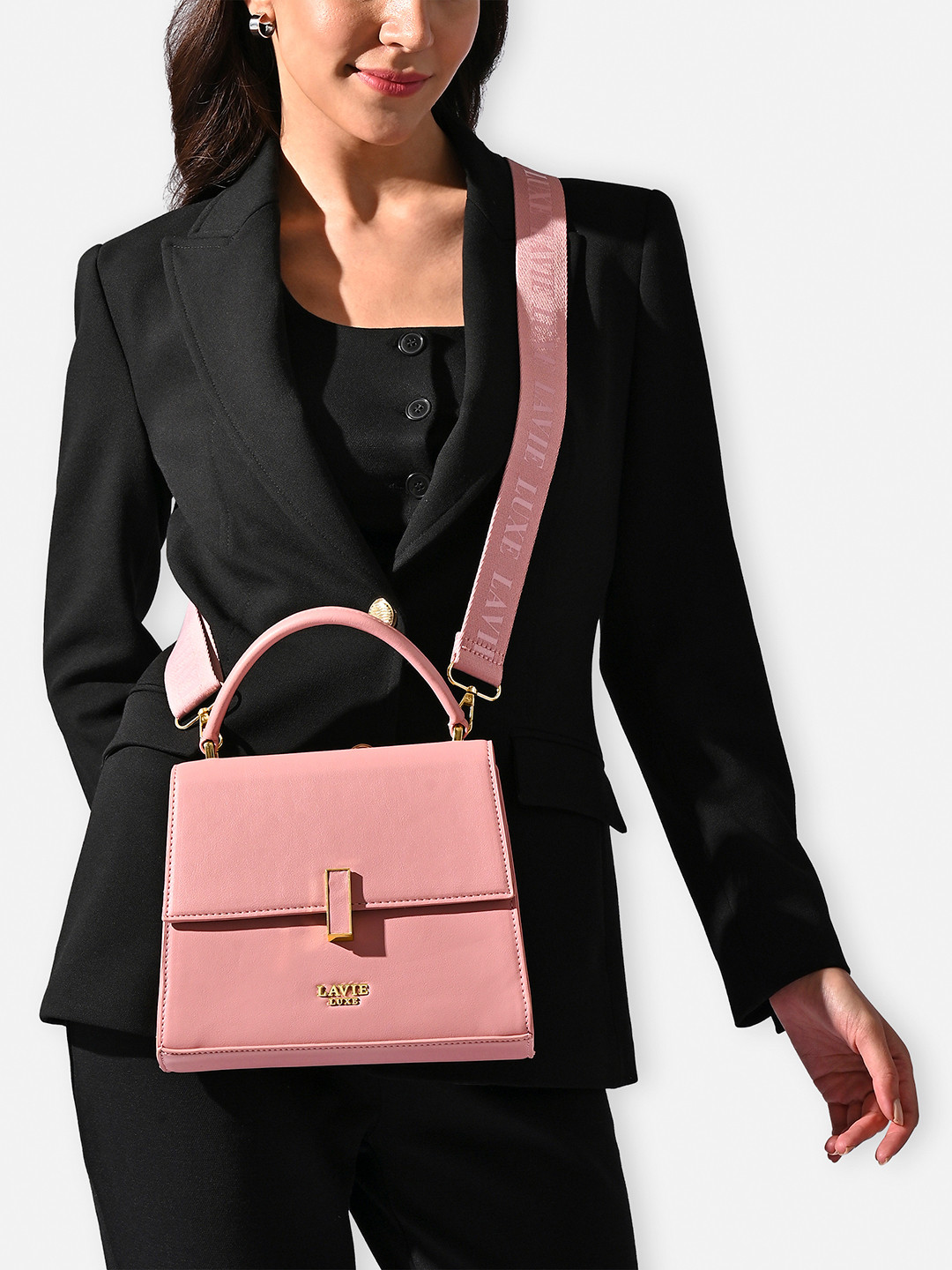 LAVIE LUXE Merci25 Oversized Structured Easy Carry Satchel Bag