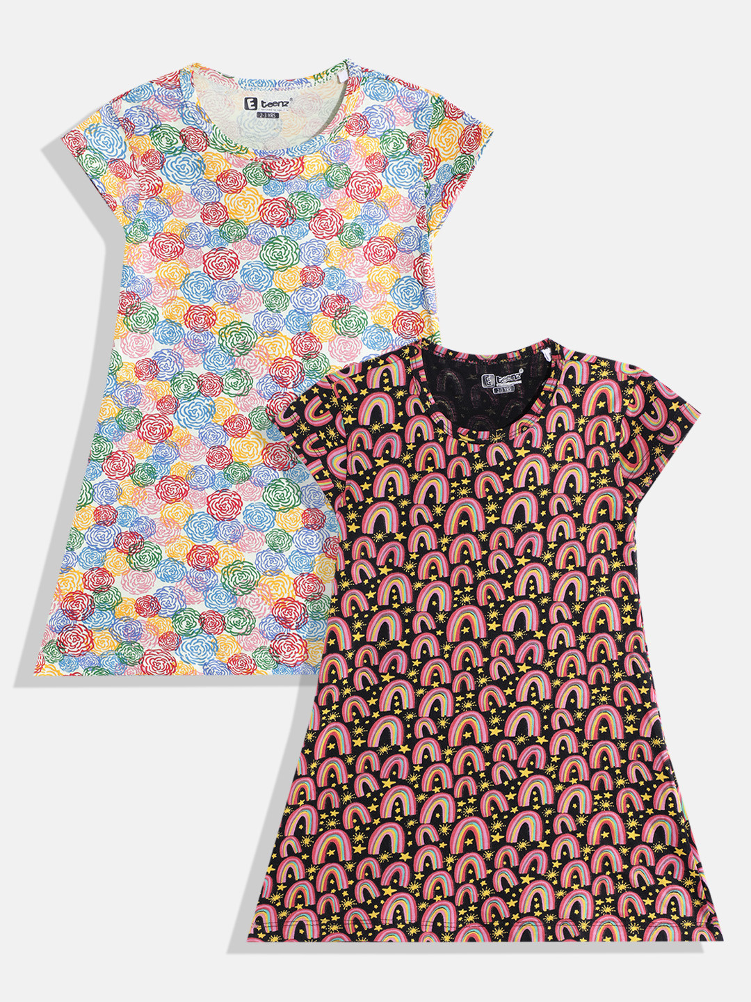 Eteenz Set of 2 Floral Print A-Line Dress