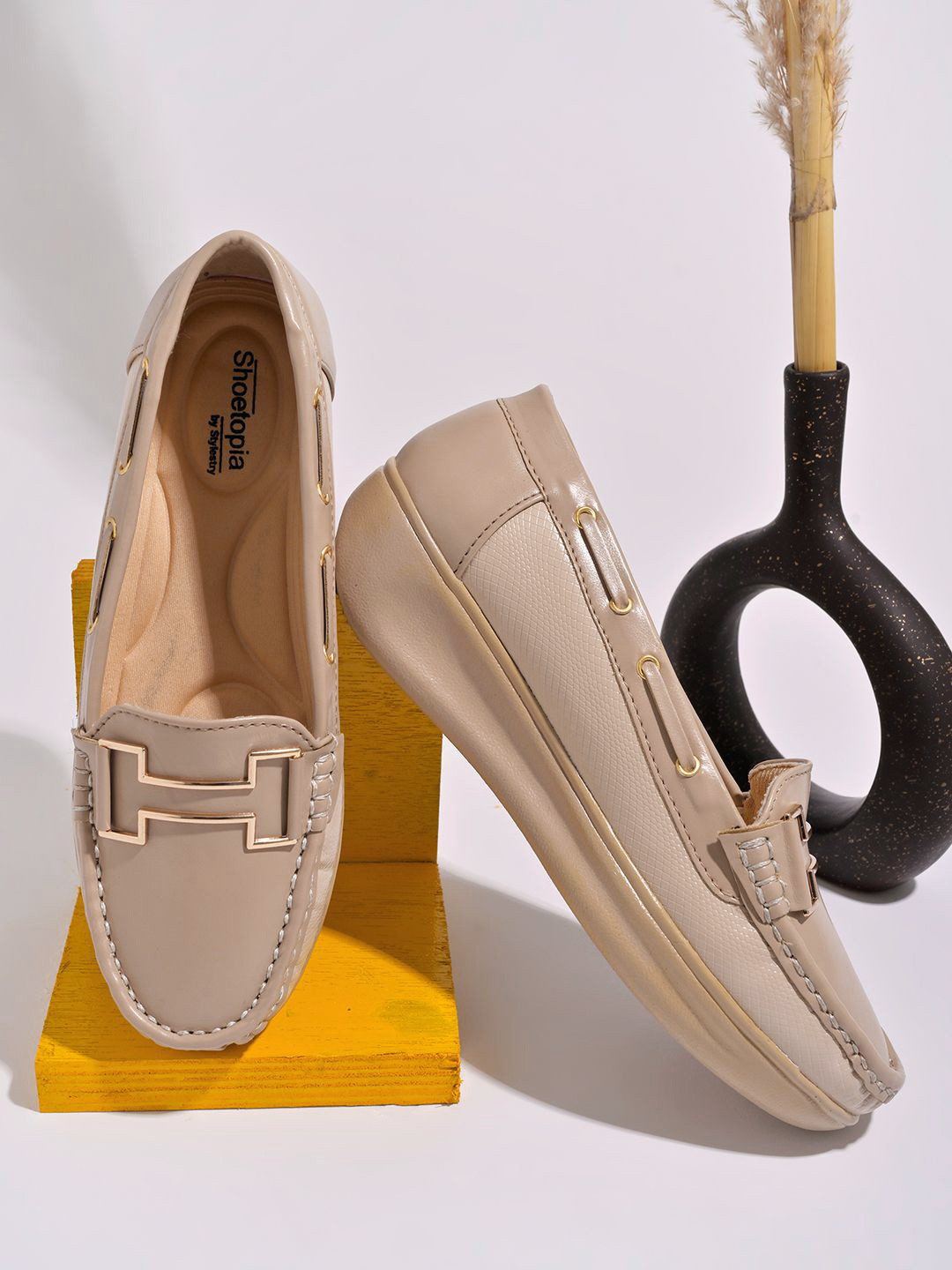 Stylestry Women Round Toe  Horsebit Loafers