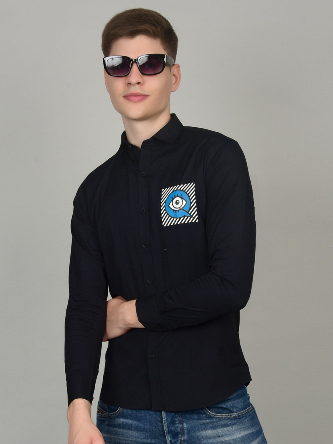 Heed Attentive Slim Fit Graphic Printed Party Shirt
