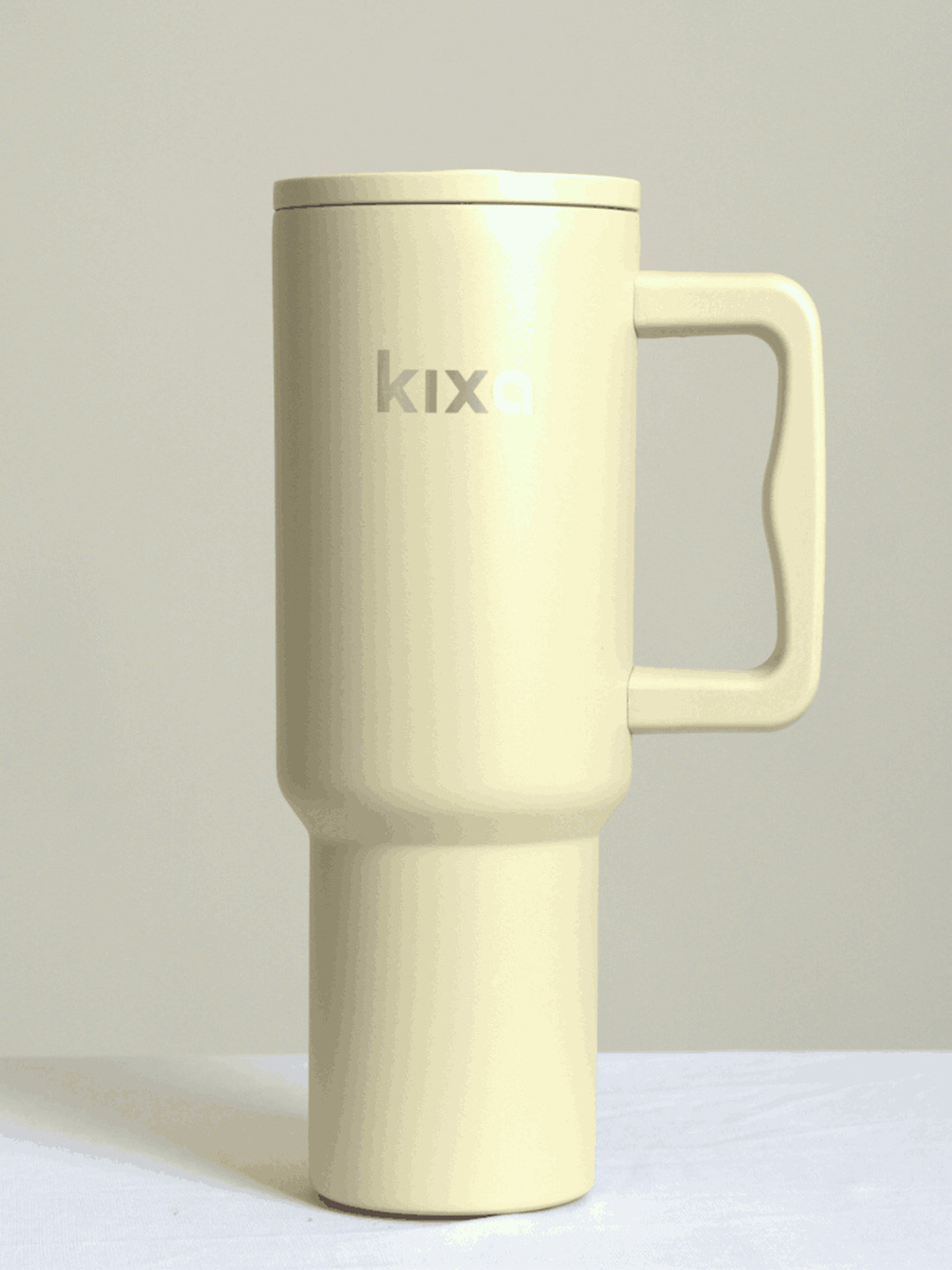 Kixa Khaki Single Stainless Steel Solid Double Wall Vacuum Water Bottle 1200 ML