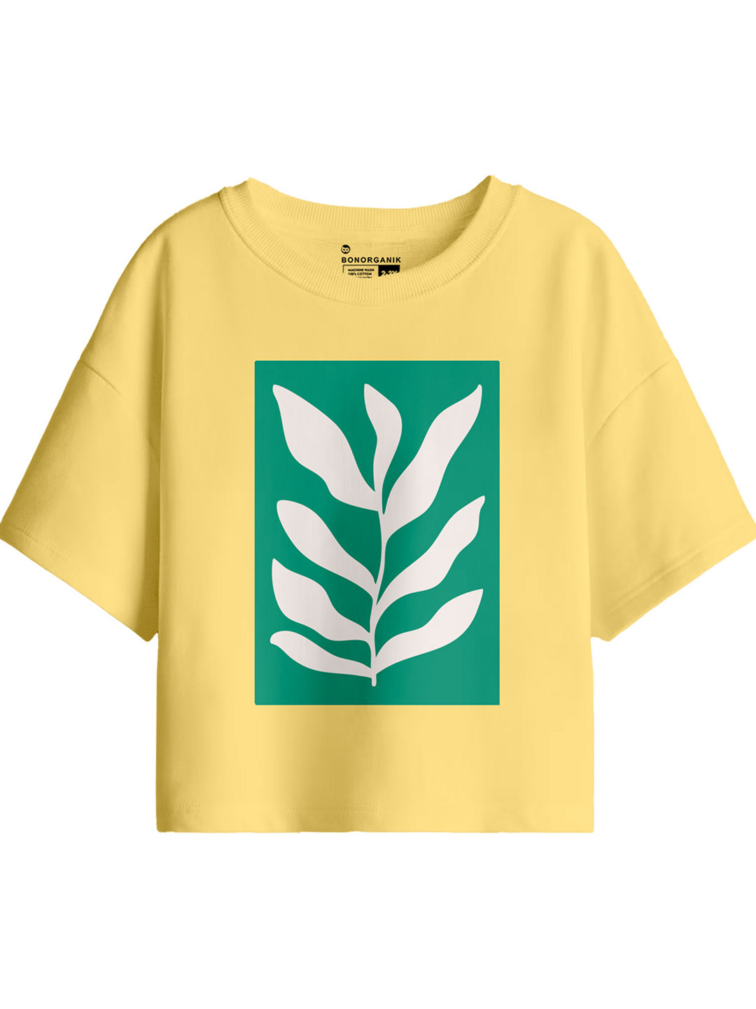 BonOrganik Girl Oversize Graphic Printed T-Shirt