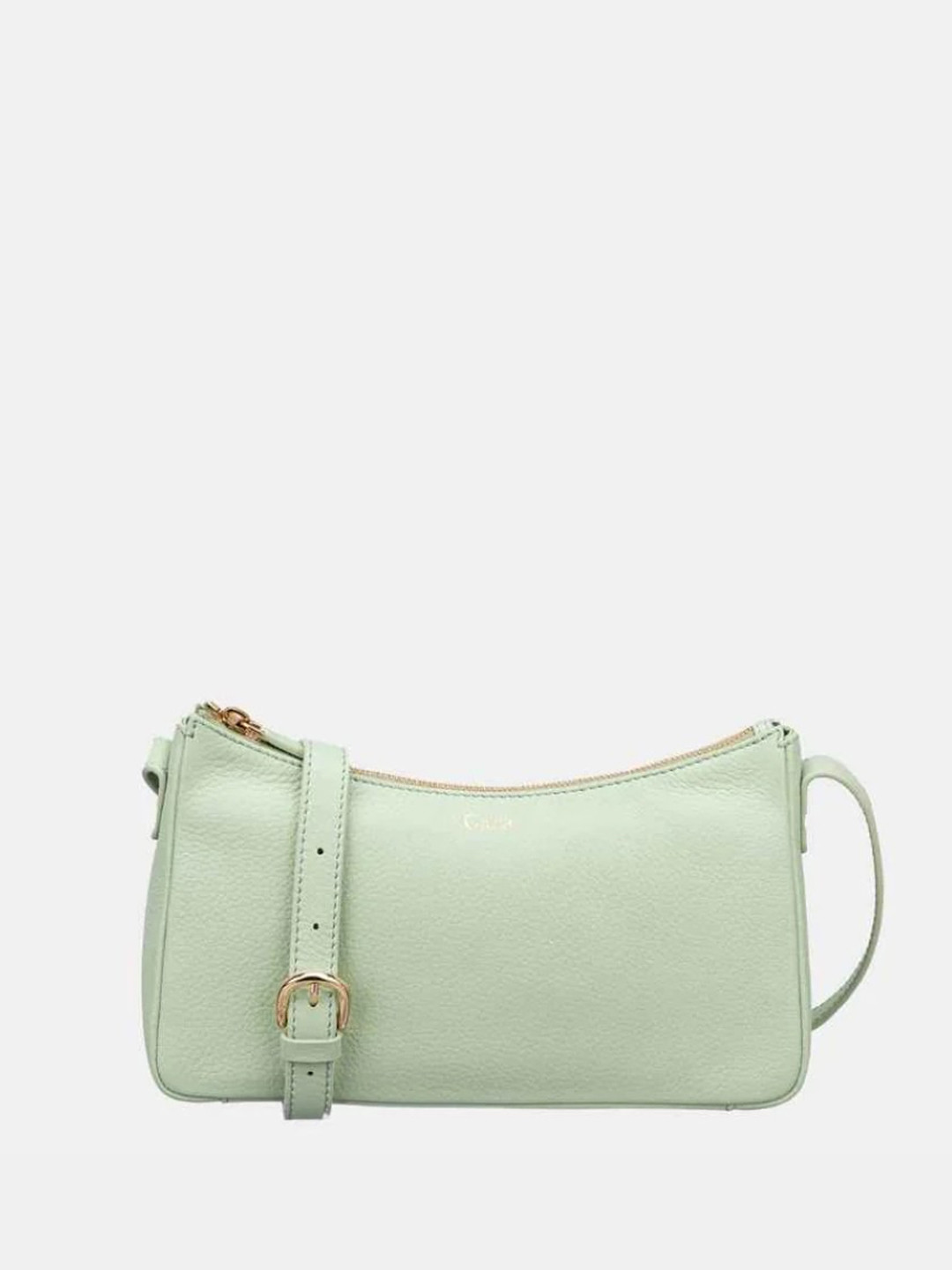 GIOIA Women Green Leather Sophia Crossbody Bag