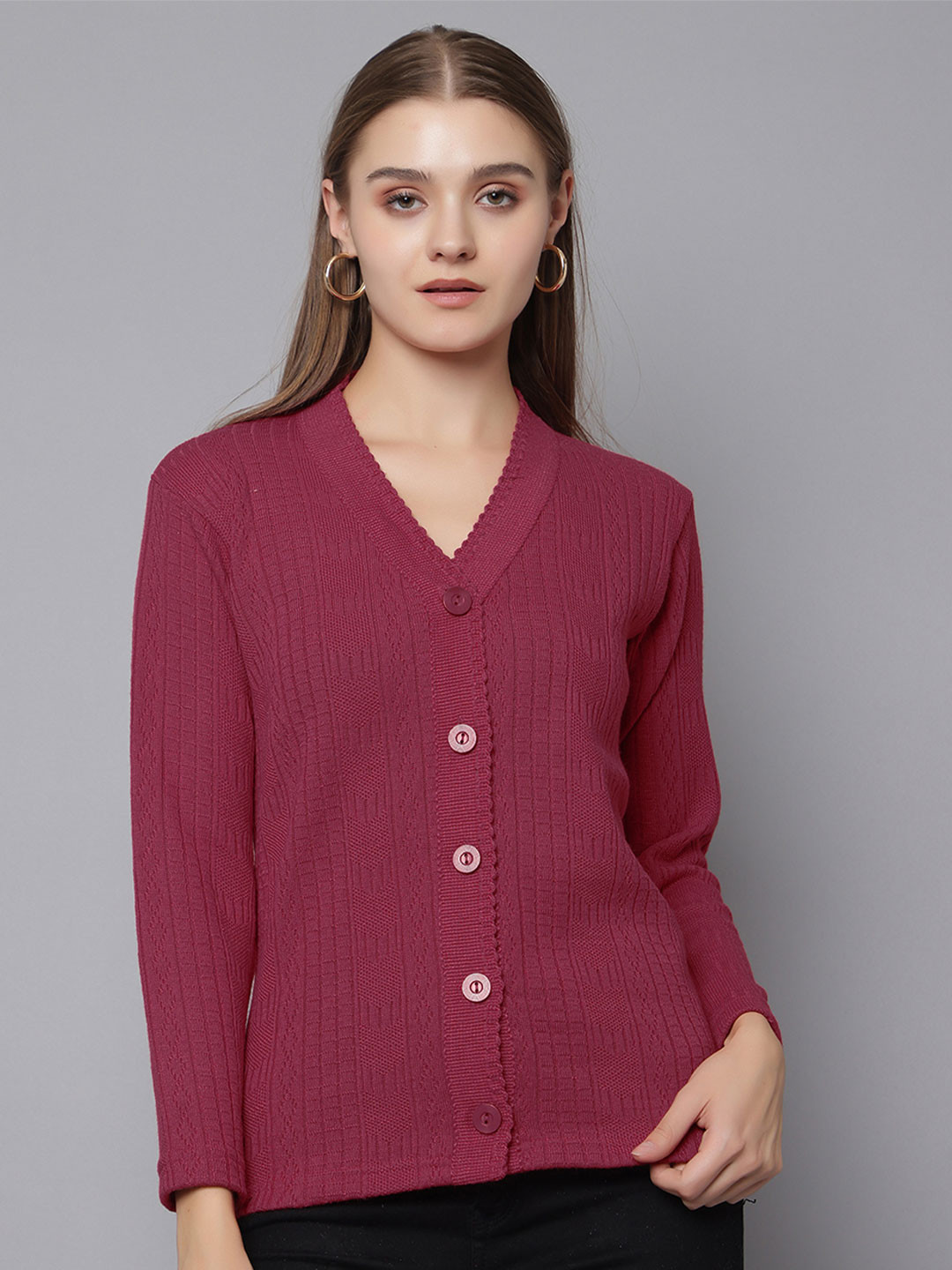 Hifzaa Women Woollen Cardigan