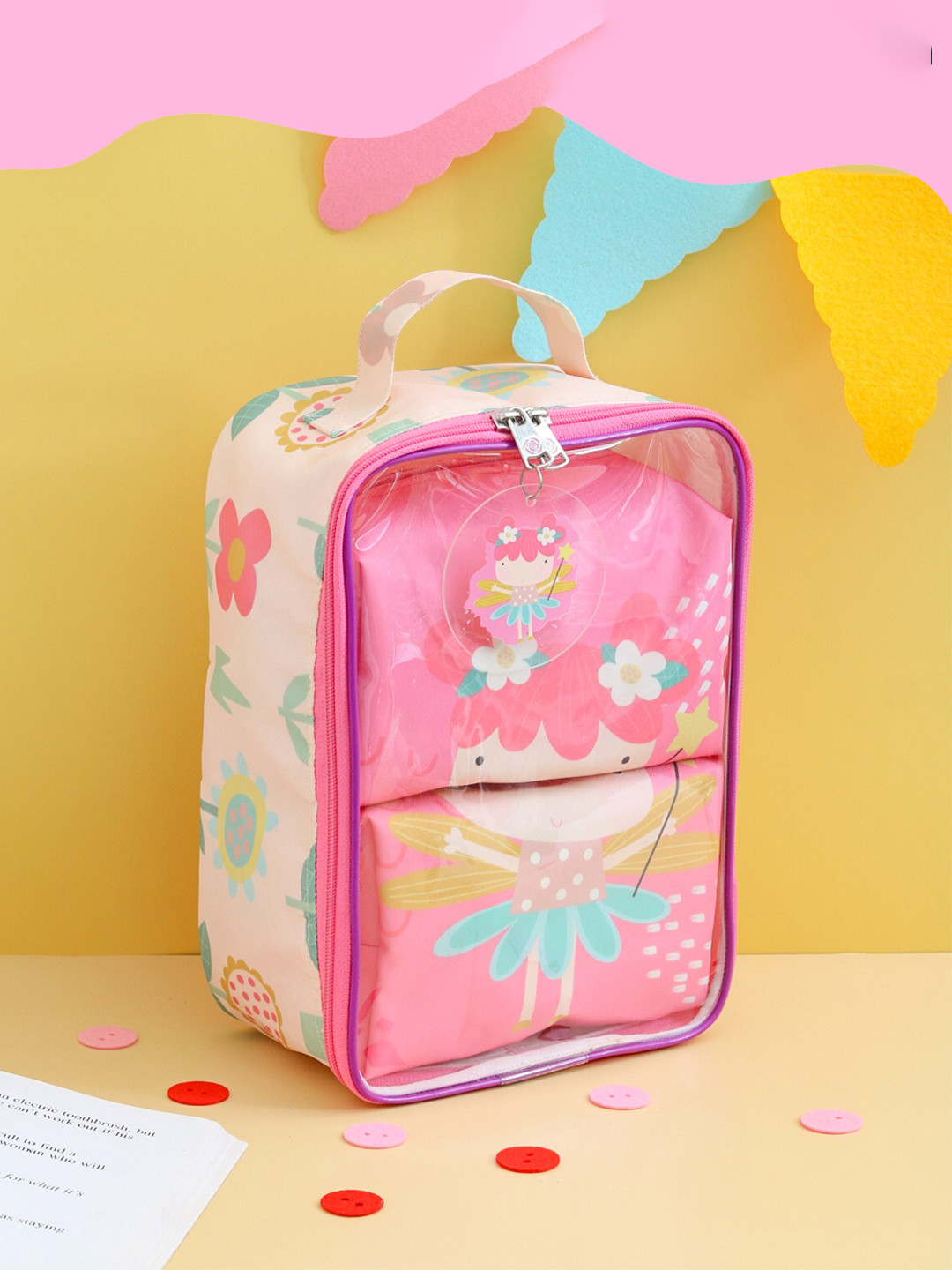ROSADA Kids Printed Fairy Puzzle Bag