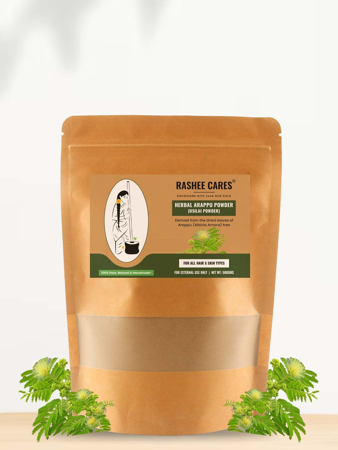 RASHEE CARES Arappu Powder For Hair & Skin - 500g
