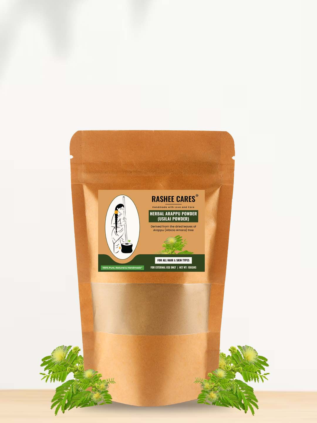 RASHEE CARES Arappu Powder For Hair & Skin - 100g