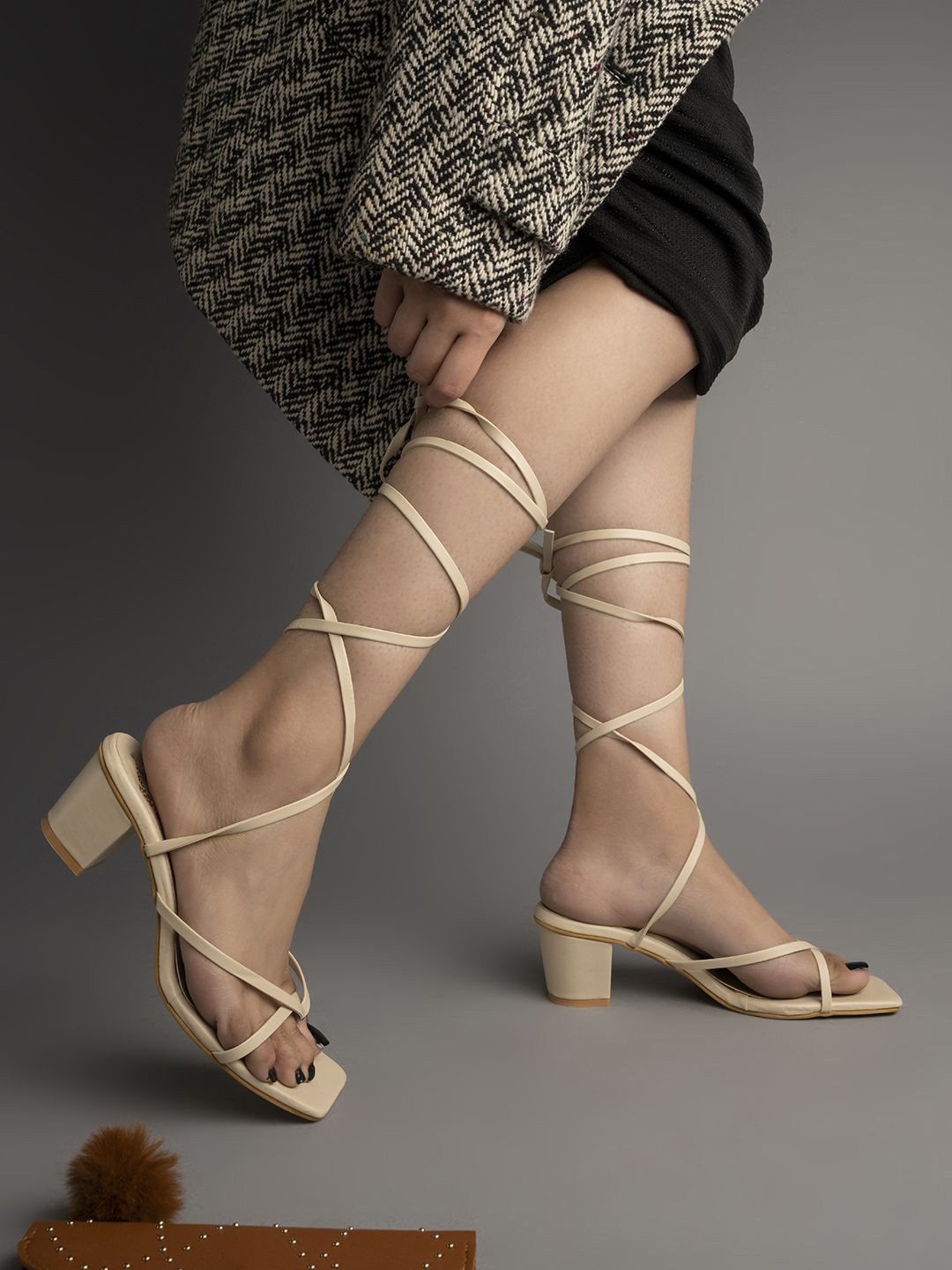 Stylestry Open Toe Strappy Block Heel Sandals