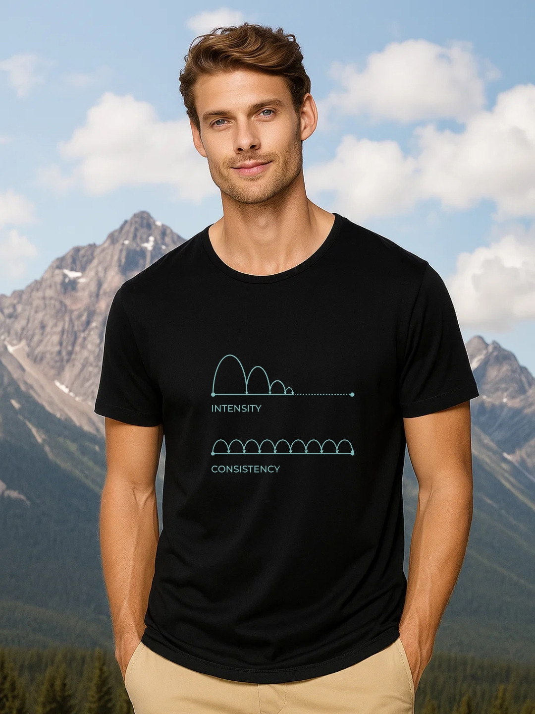 NOBERO Men Graphic Printed Cotton T-shirt