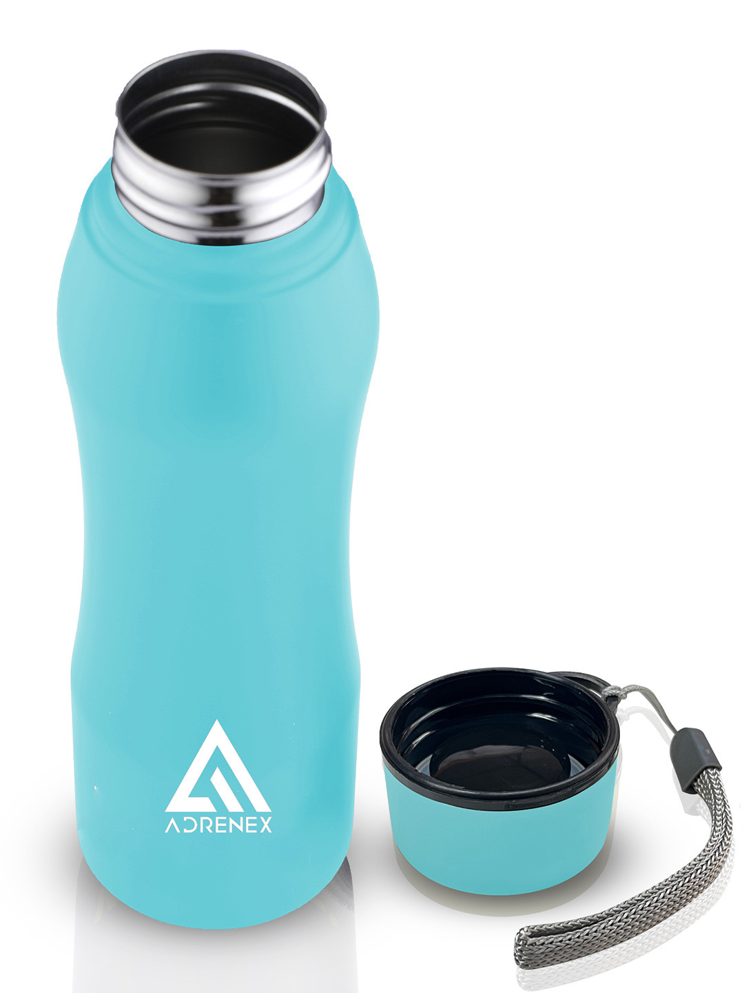 ADRENEX Blue & Black Stainless Steel Water Bottle 900ml