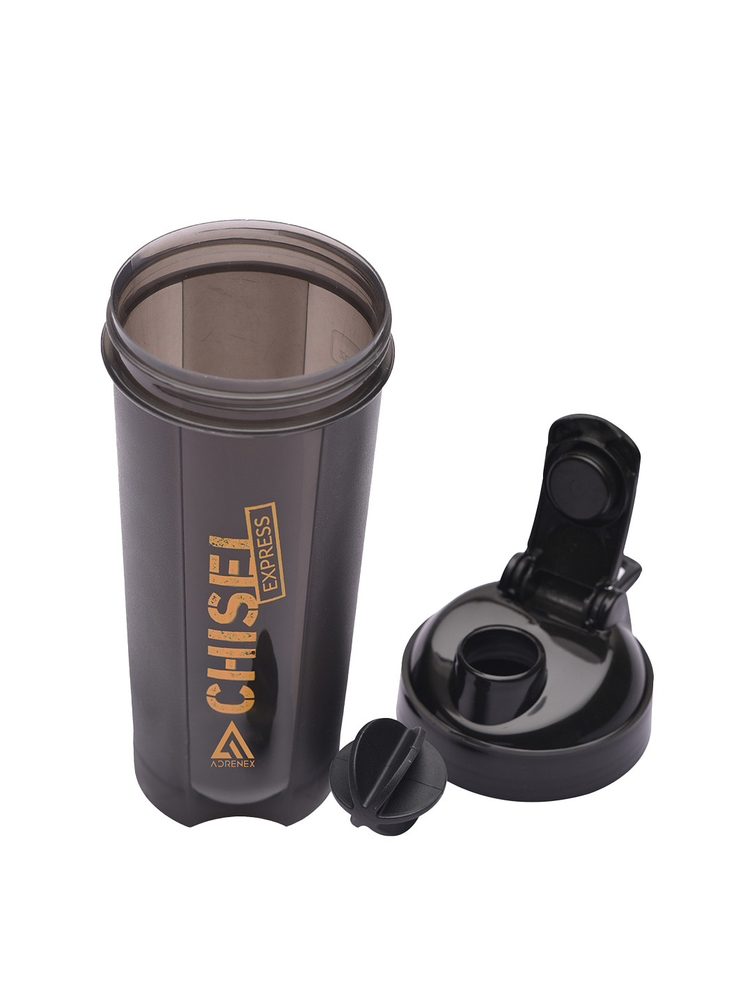 ADRENEX Black Shaker Water Bottle