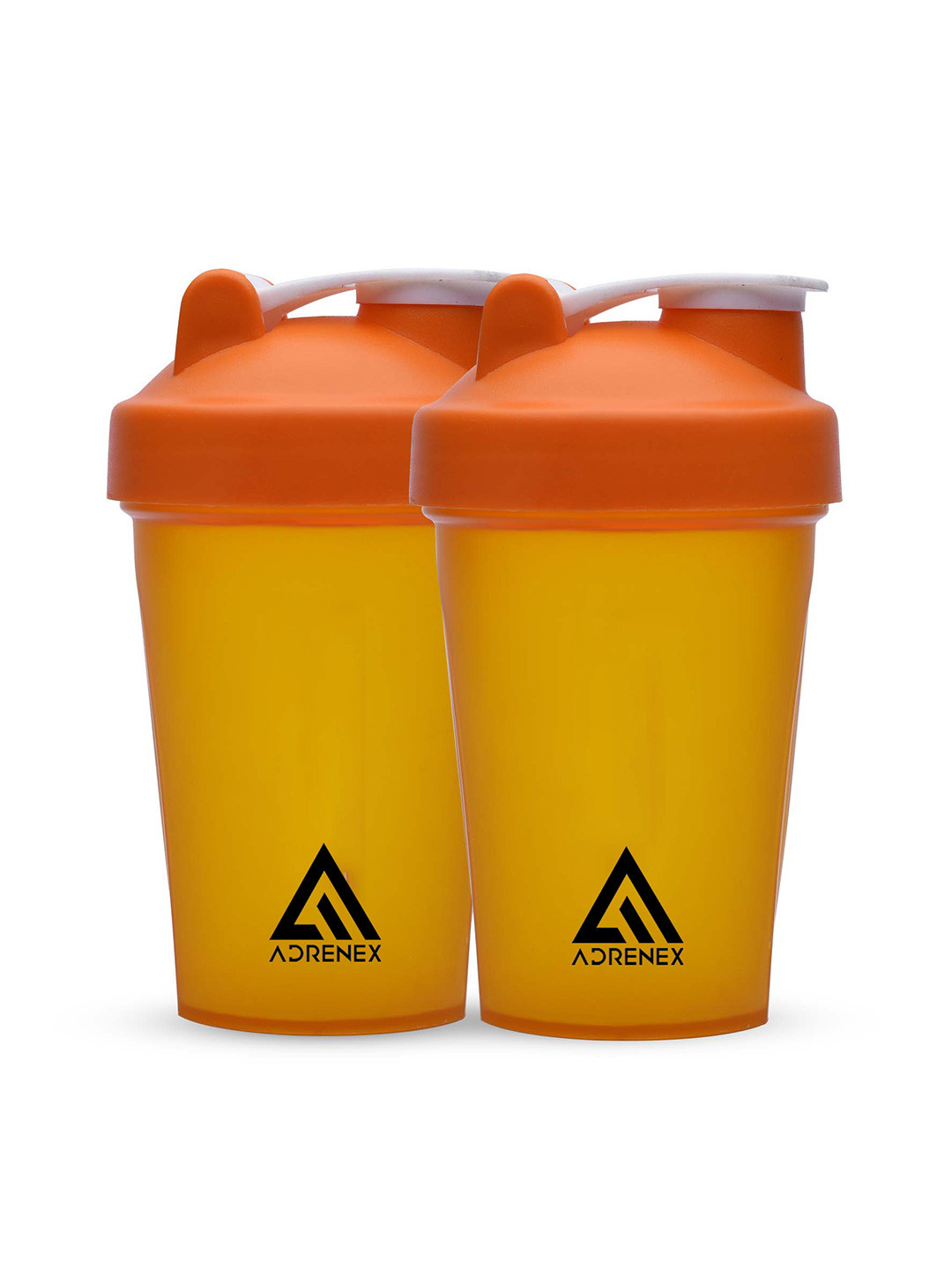 ADRENEX Orange & Yellow 2 Pieces Water Shaker Bottle 400ml
