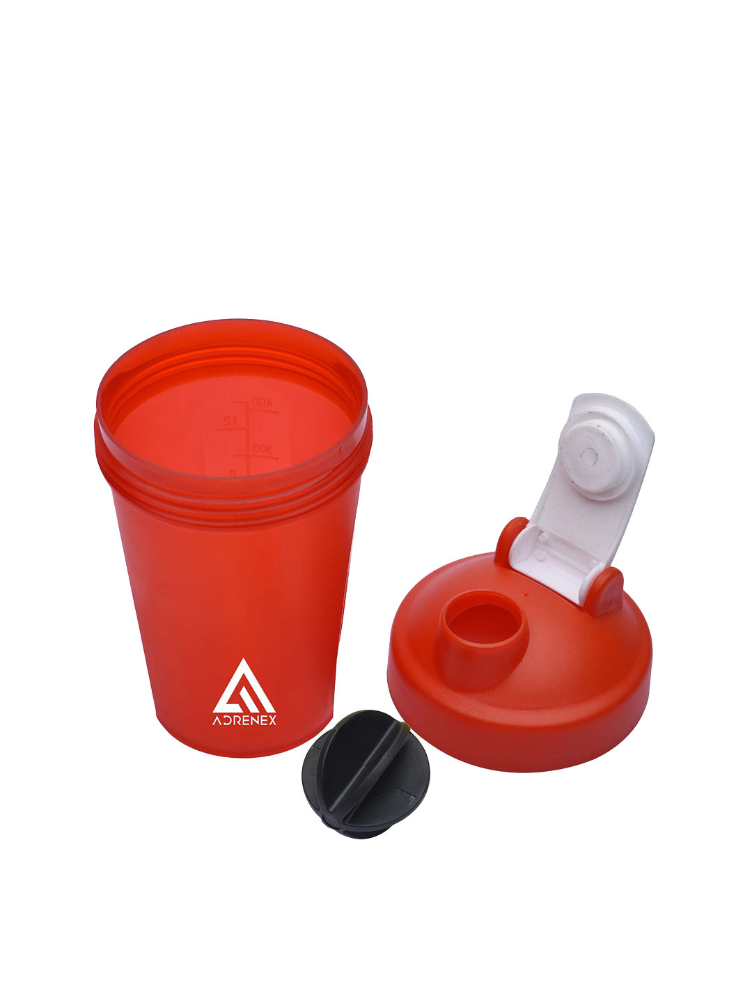 ADRENEX Red & White Shaker Water Bottle 500ML