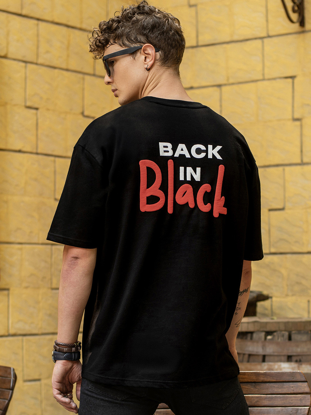 LOUIS STITCH Men Oversized Cotton Tshirt
