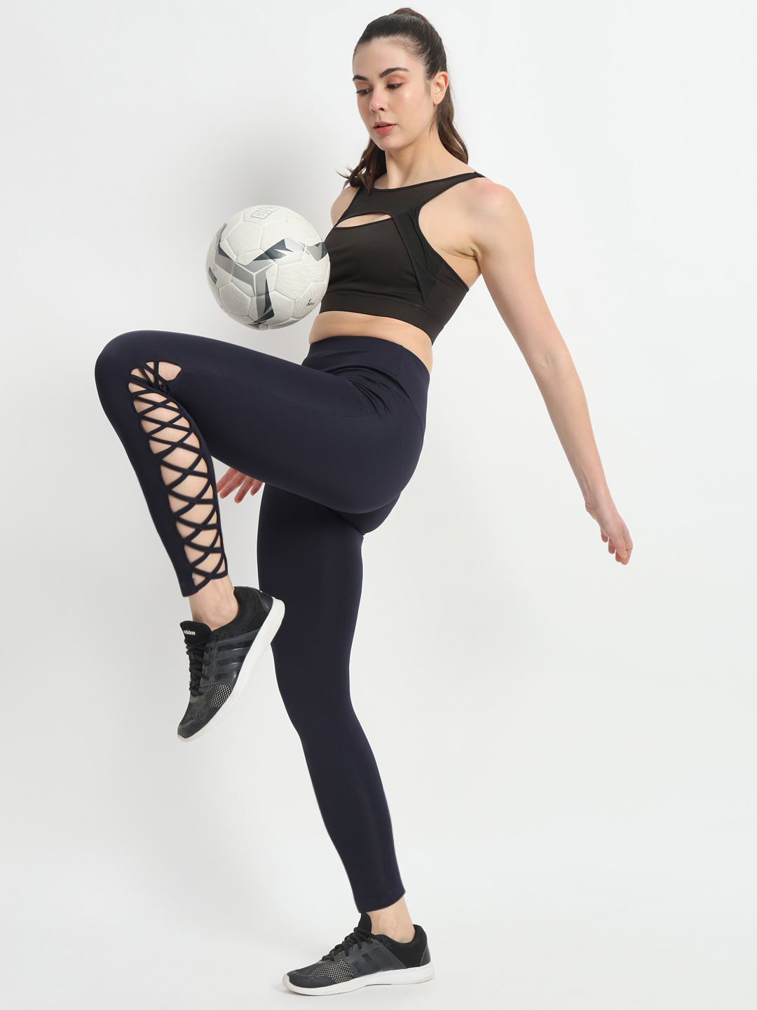 MUSCLE TORQUE Women Women Bone-Dry High Rise Workout Tights