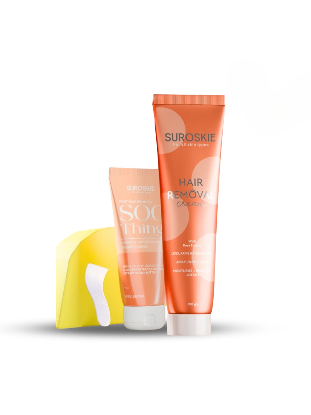 SUROSKIE Hair Removal Cream & Post Hair Removal Soothing Gel Kit