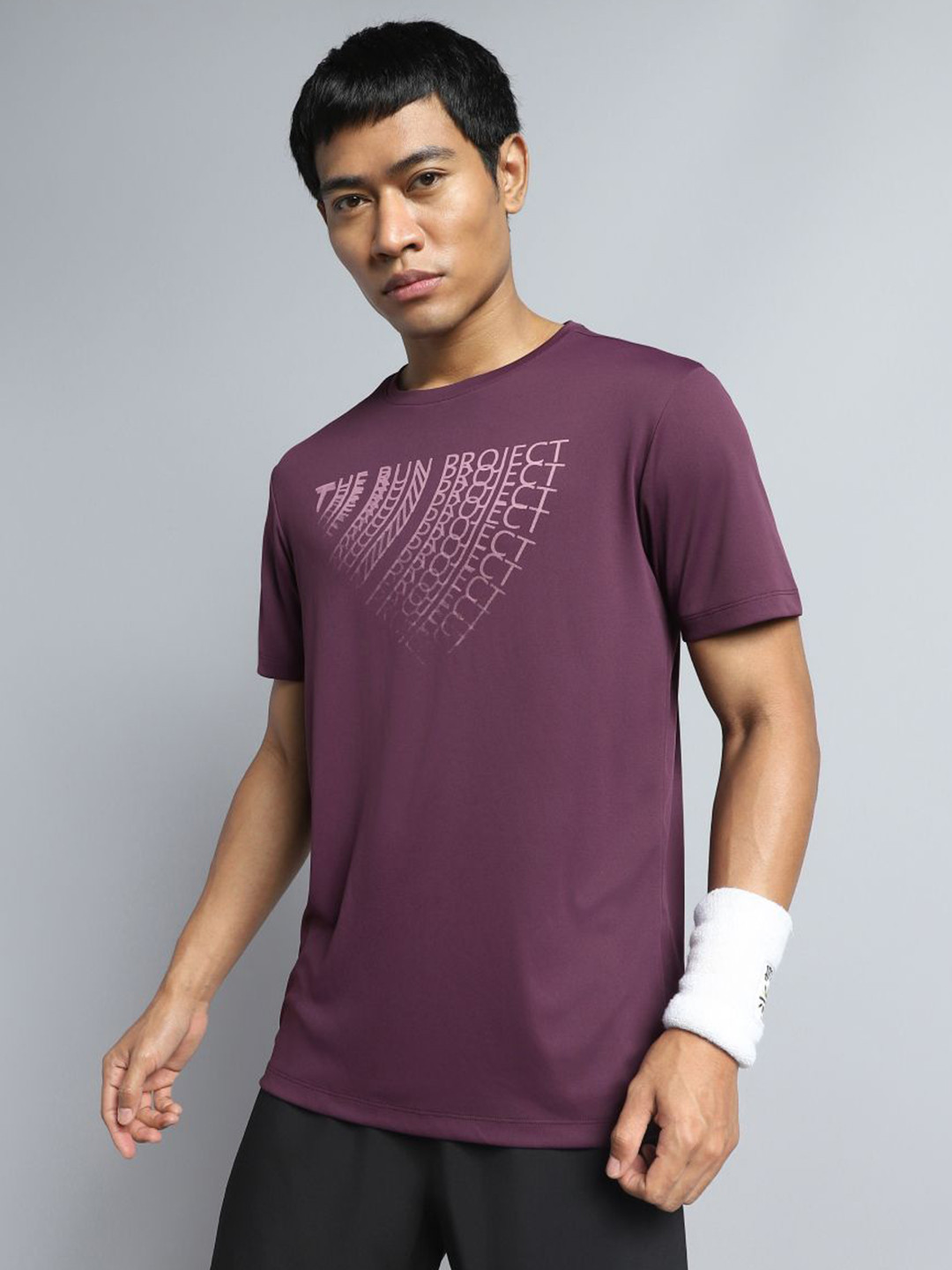 CULT Men Wine The Run Project T-shirt