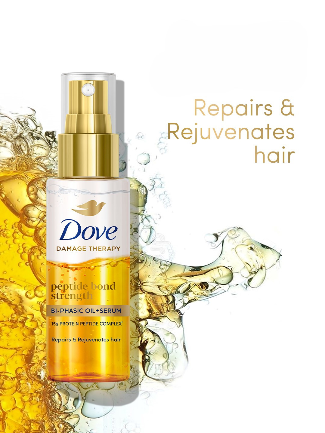 Dove Peptide Bond Strength Bi-Phasic Oil+Serum - 50 ml