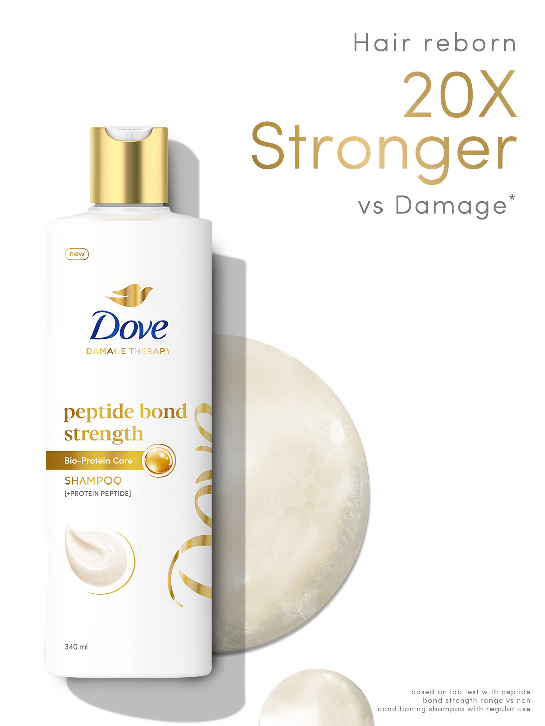 Dove Peptide Bond Strength Shampoo - 340 ml