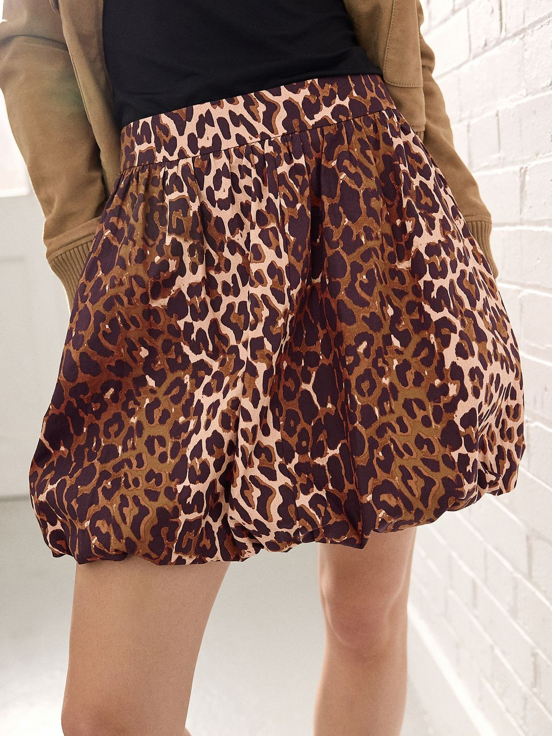 NEXT Women Animal Print Mini Balloon Skirt