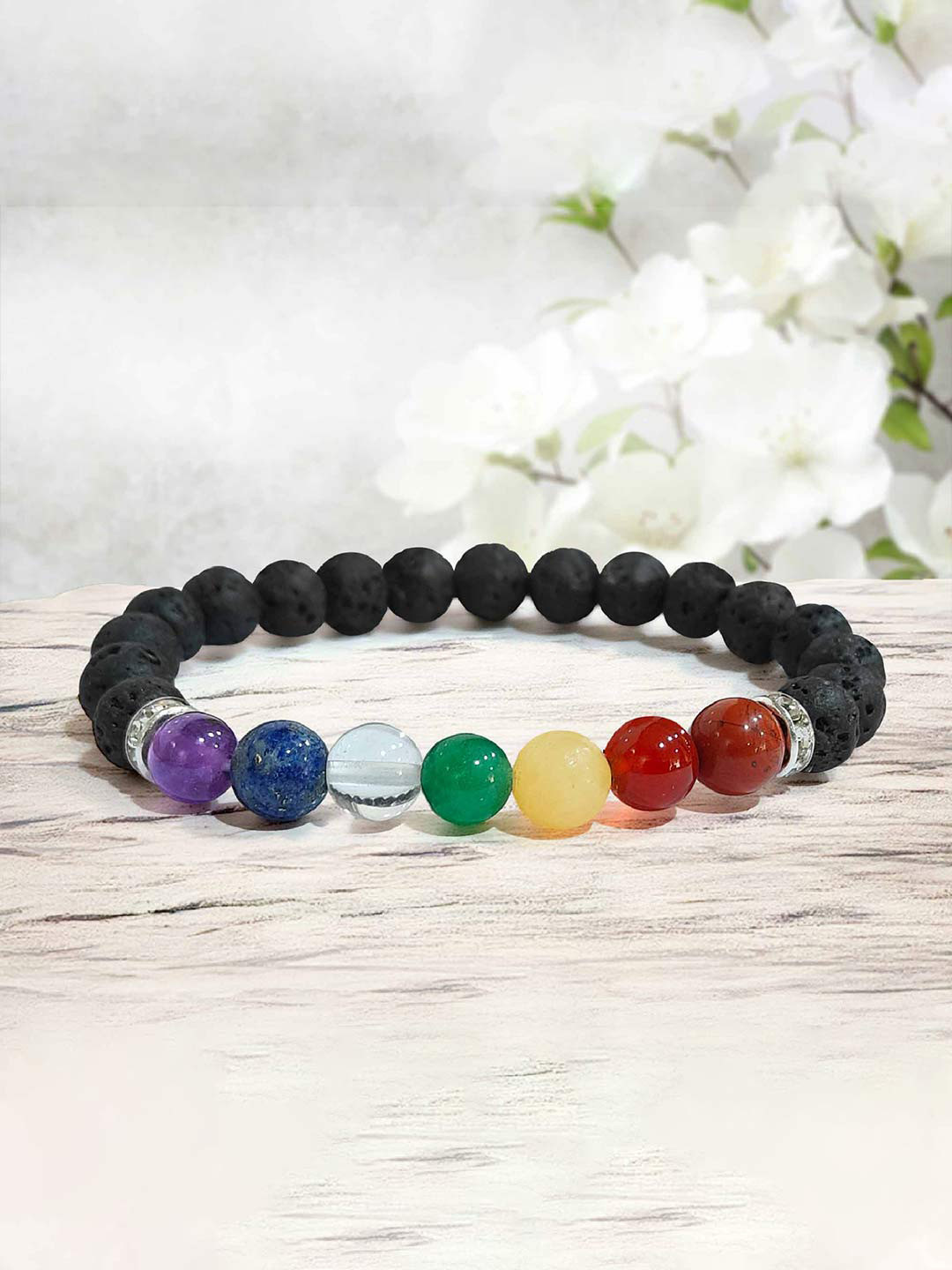 SOLAVA 7 Chakra Lava Bracelet