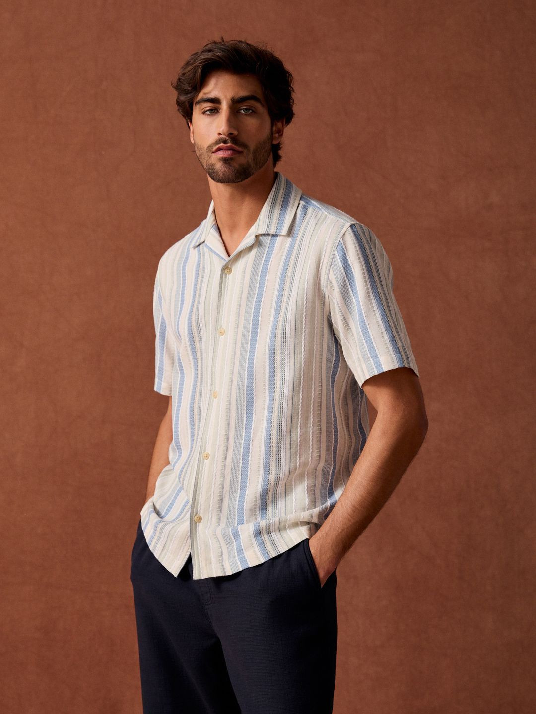 NEXT Striped Casual Shirt