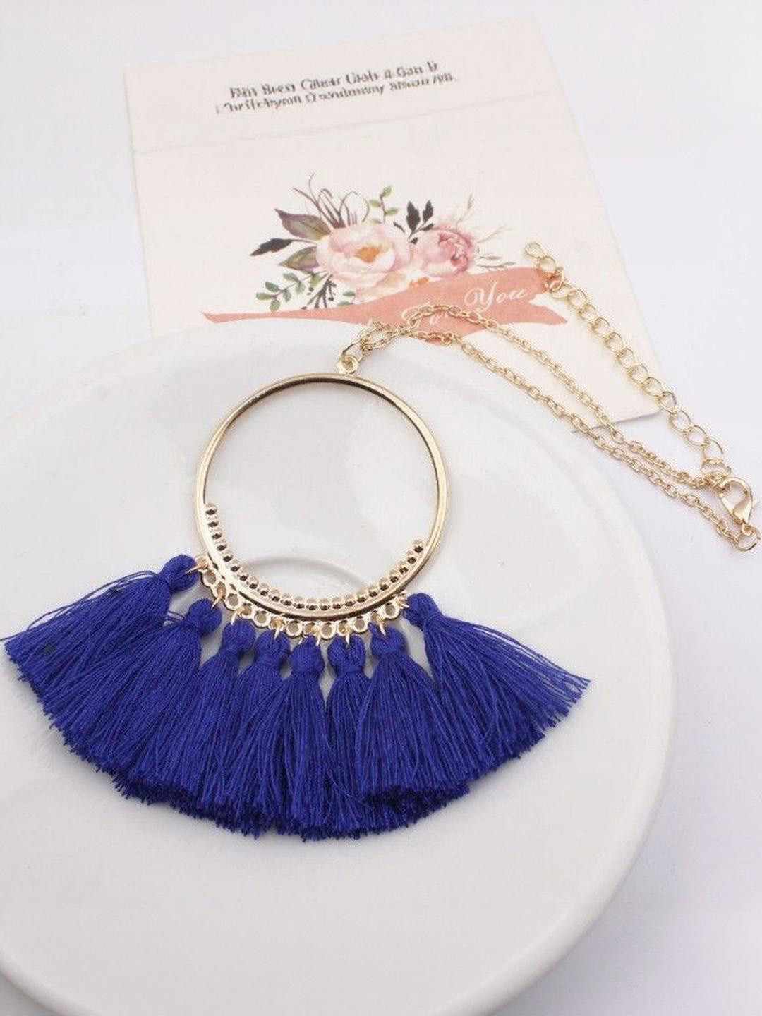 Arzonai Blue Metal Chain