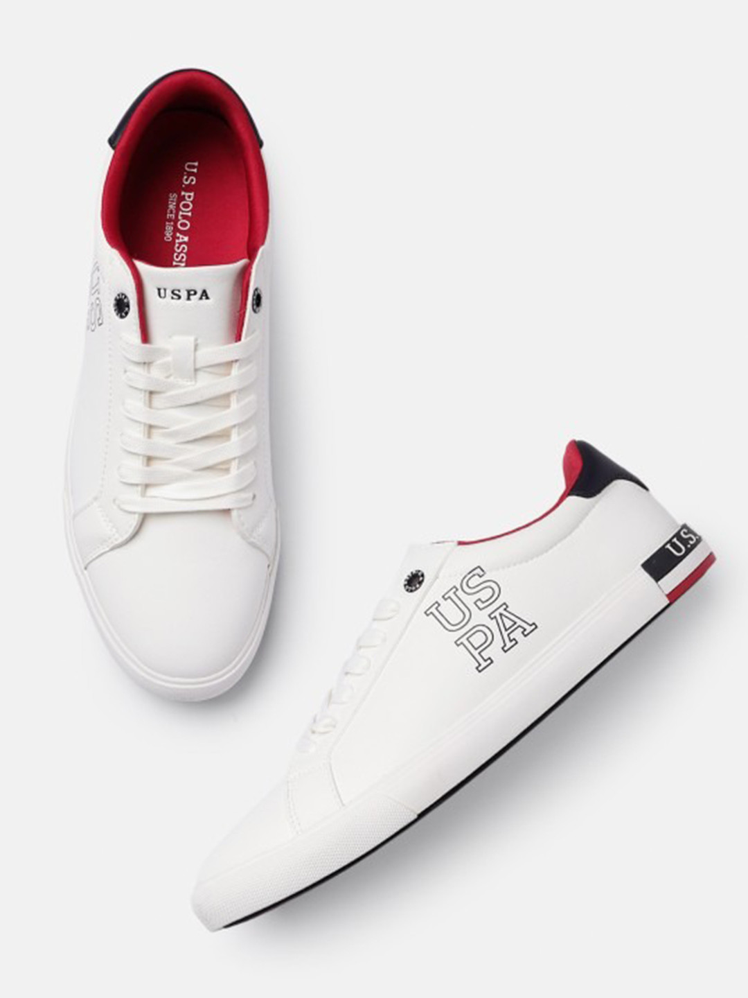 U.S. Polo Assn. Men Solid Comfort Insole PU Rubber Sneakers