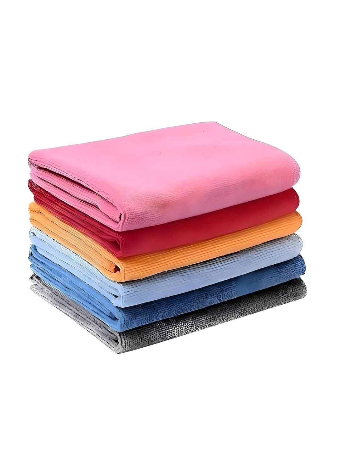 upkaranwale Pink And Red 6 piece Border Design Polyresin Towel Rod