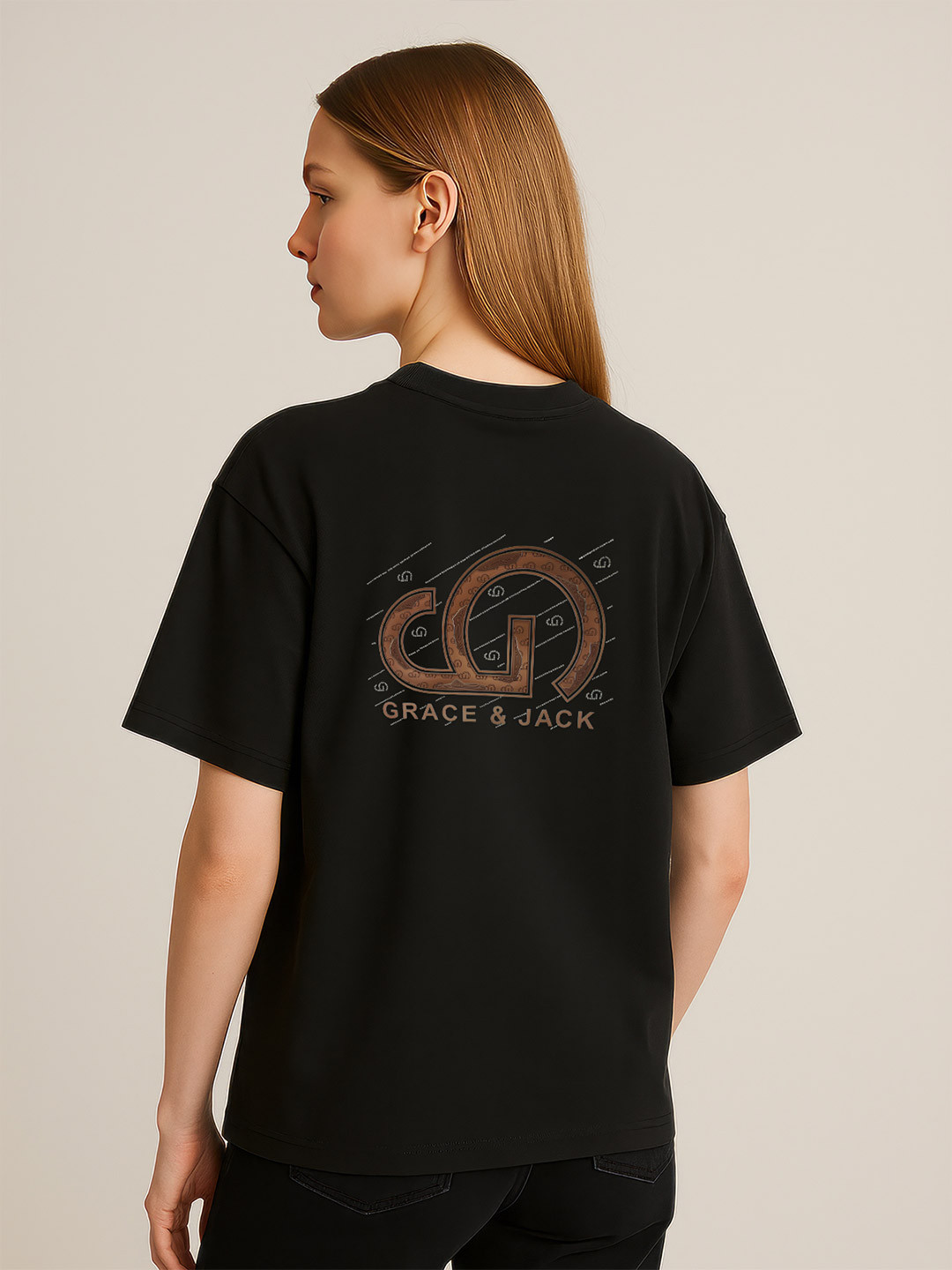 GRACE & JACK Women Brand Logo Printed T-shirt