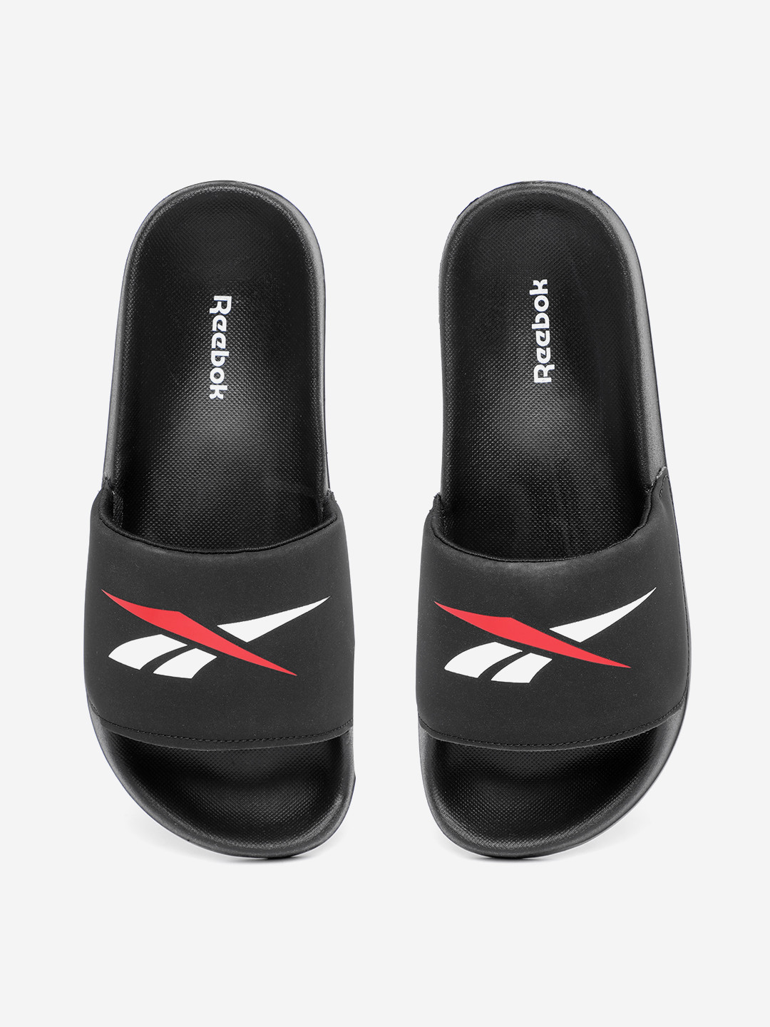 Reebok Men Vector Brand Logo Print Sliders