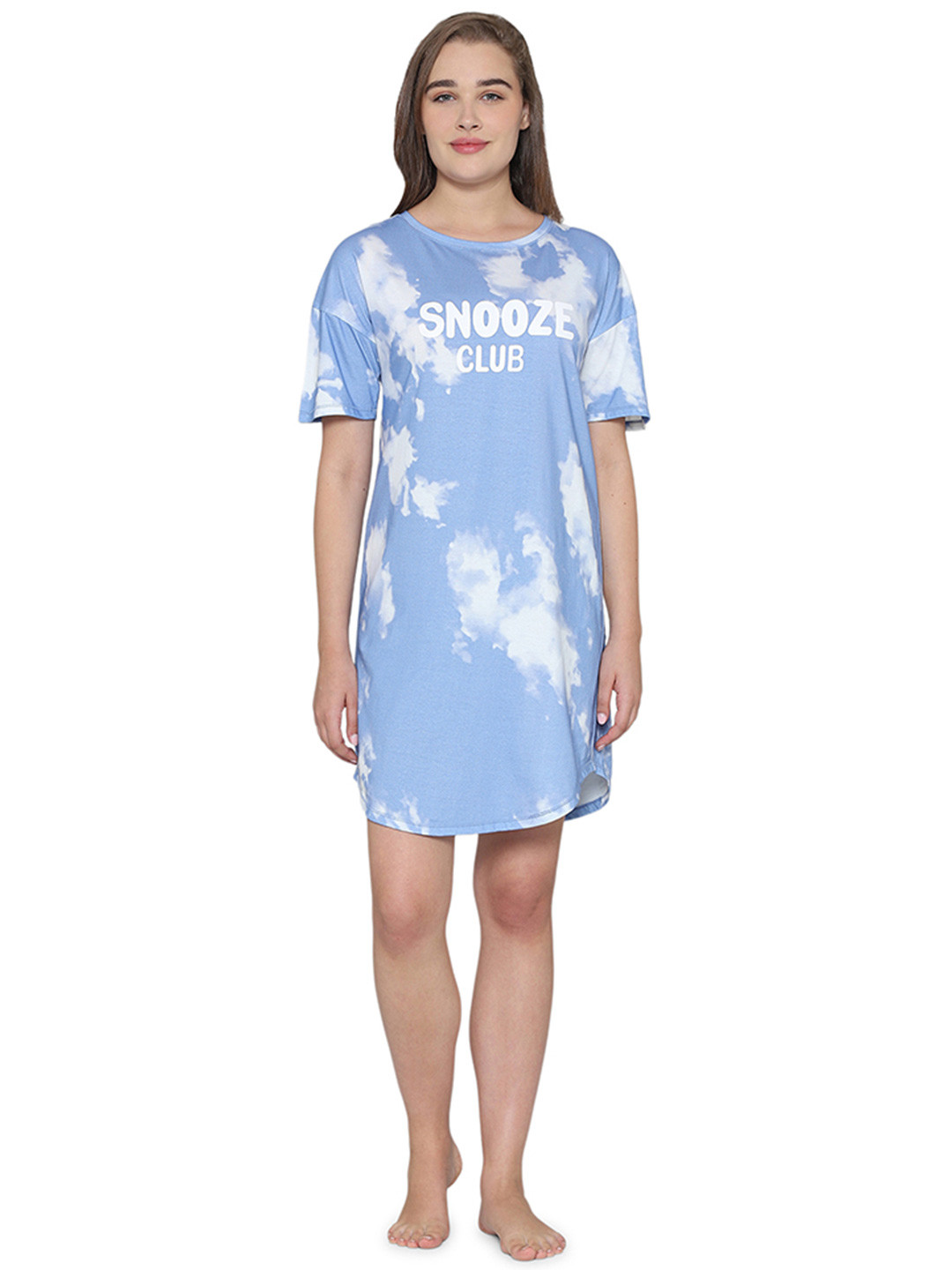 Wacoal Short sleeve Calf Length Comfort Fit Pure Cotton Night Dress