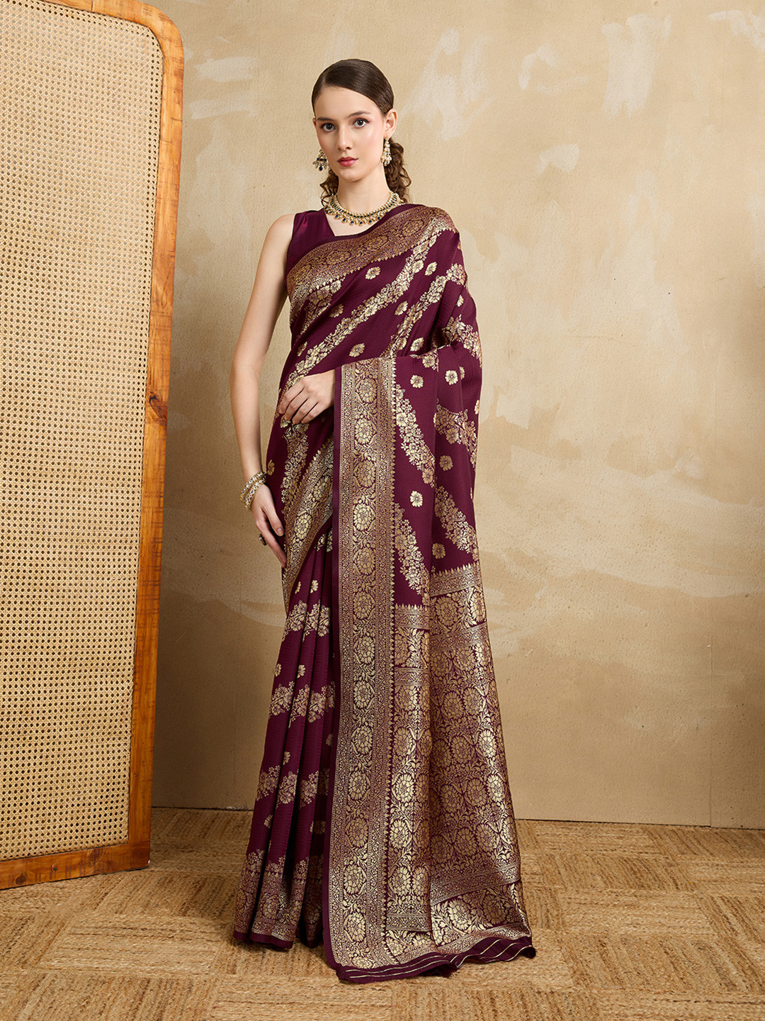Shreyansh creation Woven Design Banarasi Saree