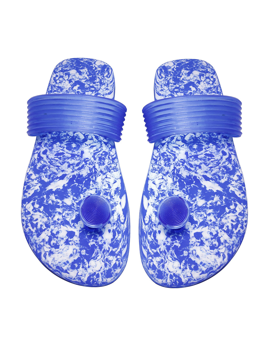 ADJ Men Blue Flip Flops