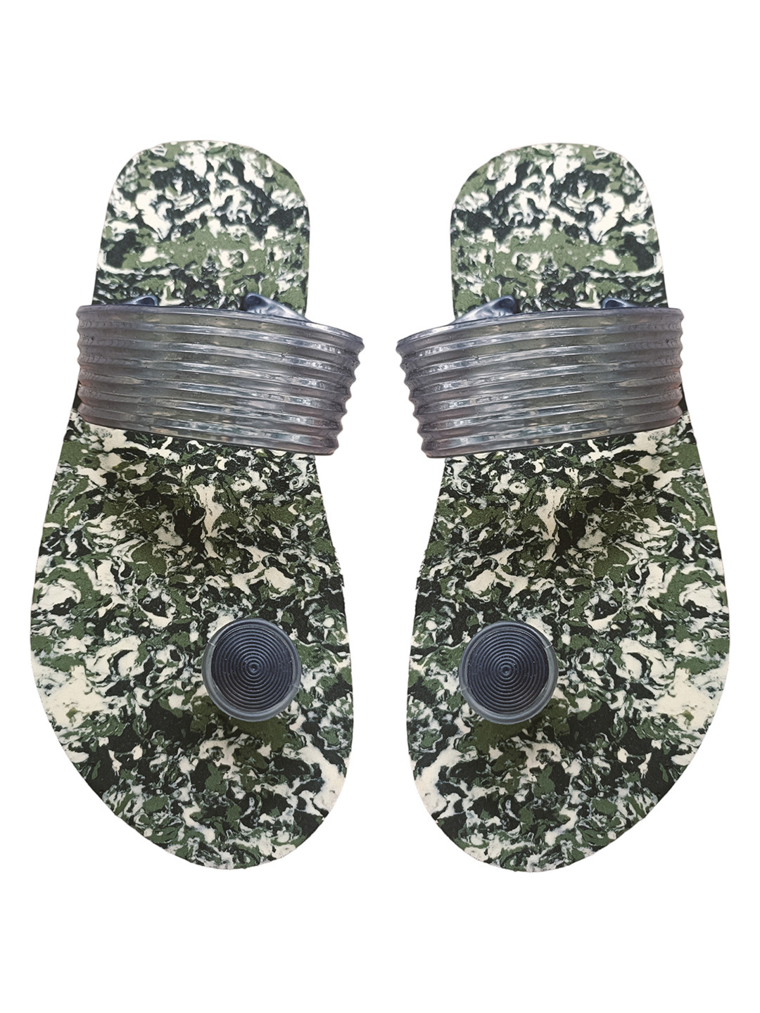 ADJ Men Khaki Flip Flops
