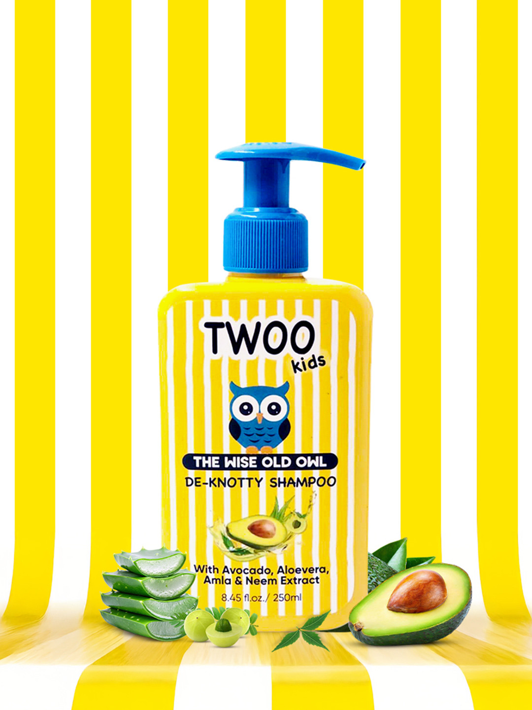 TWOO The Wise Old Owl De-Knotty Shampoo With Avocado - 250 ml