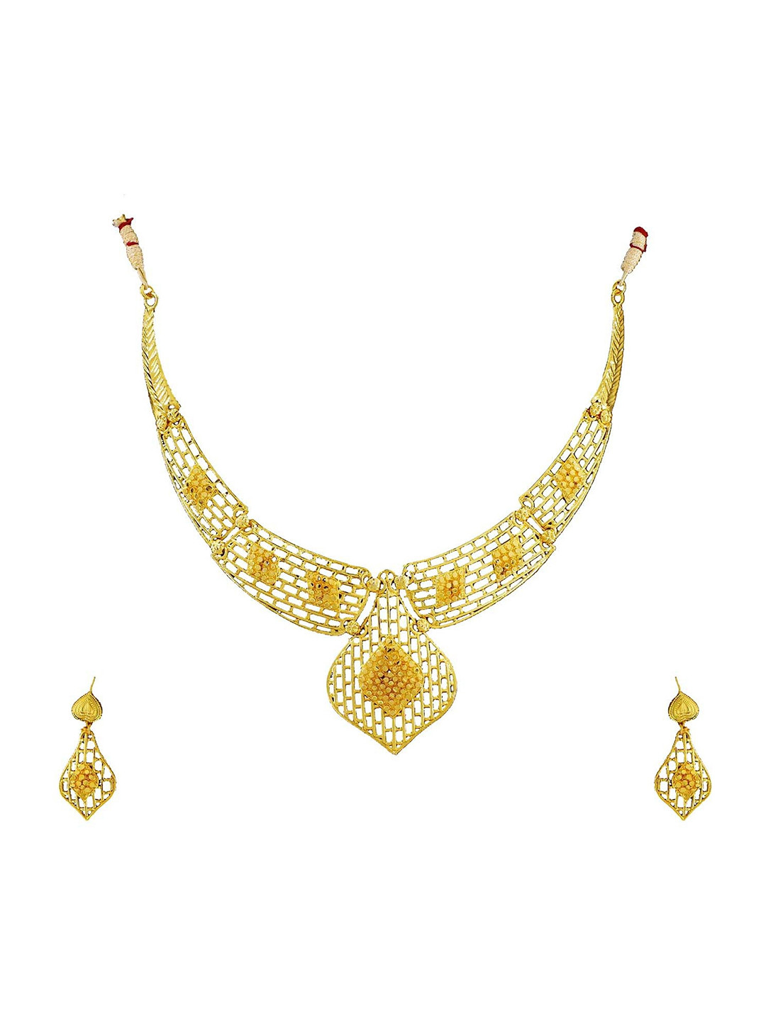 Guarantee Ornament House Alloy Gold-Plated Jewellery Set