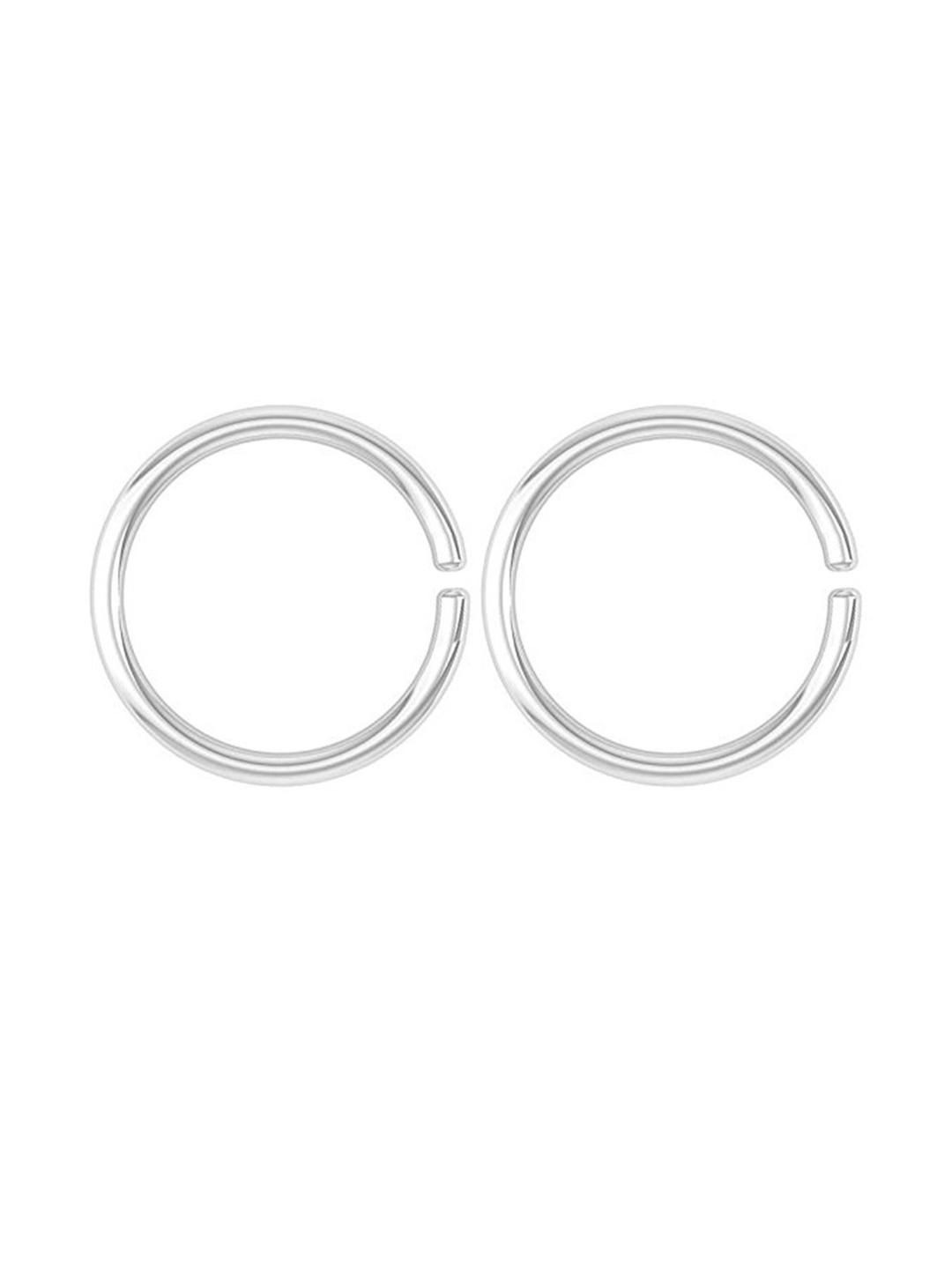 SHREEVARAM Pack of 2 Gold-Plated Brass Nose Ring