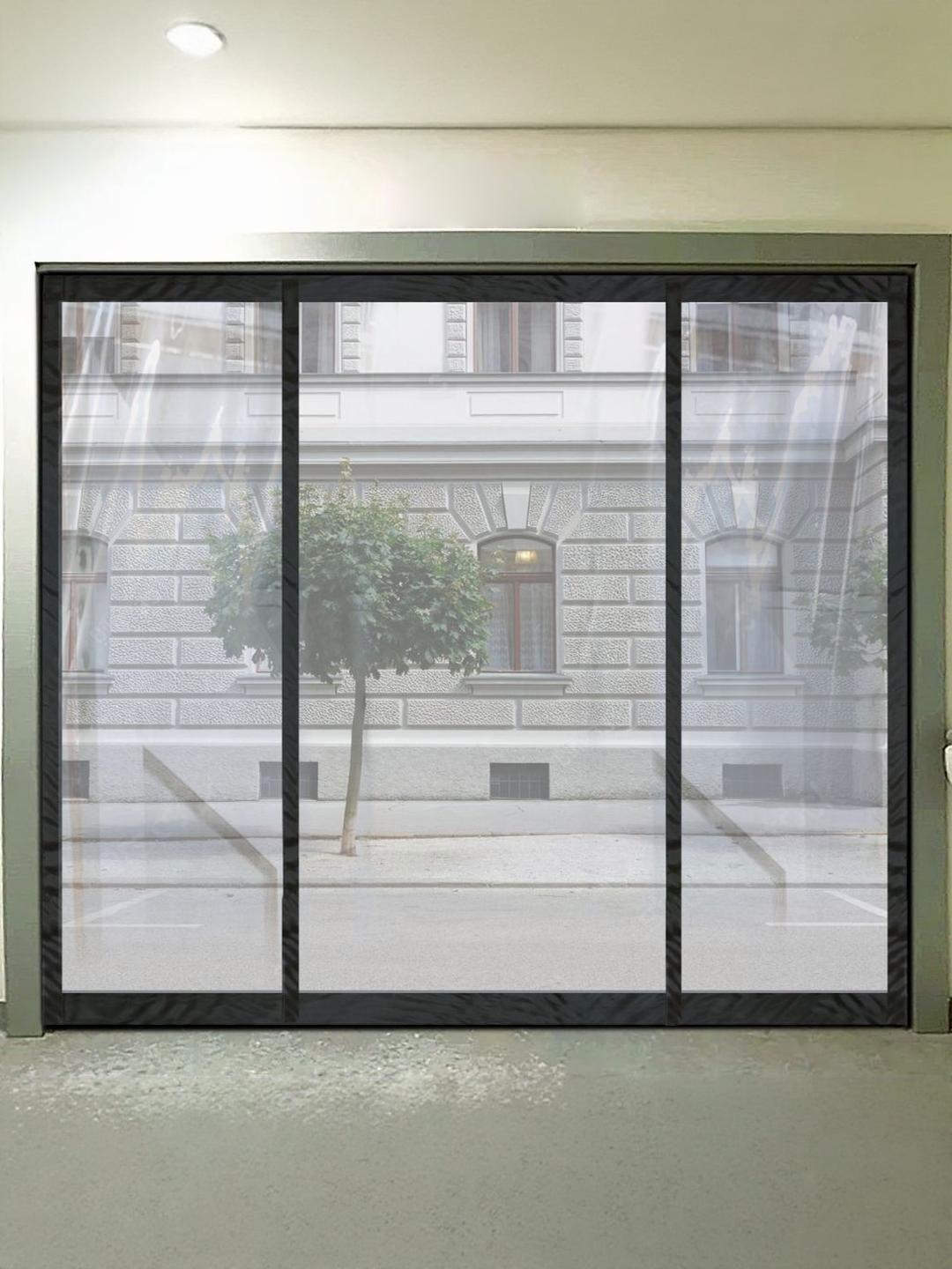 Stylista Transparent Insulated Magnetic Door Curtain - 106 x 106 inch - PVC thickness 0.3mm