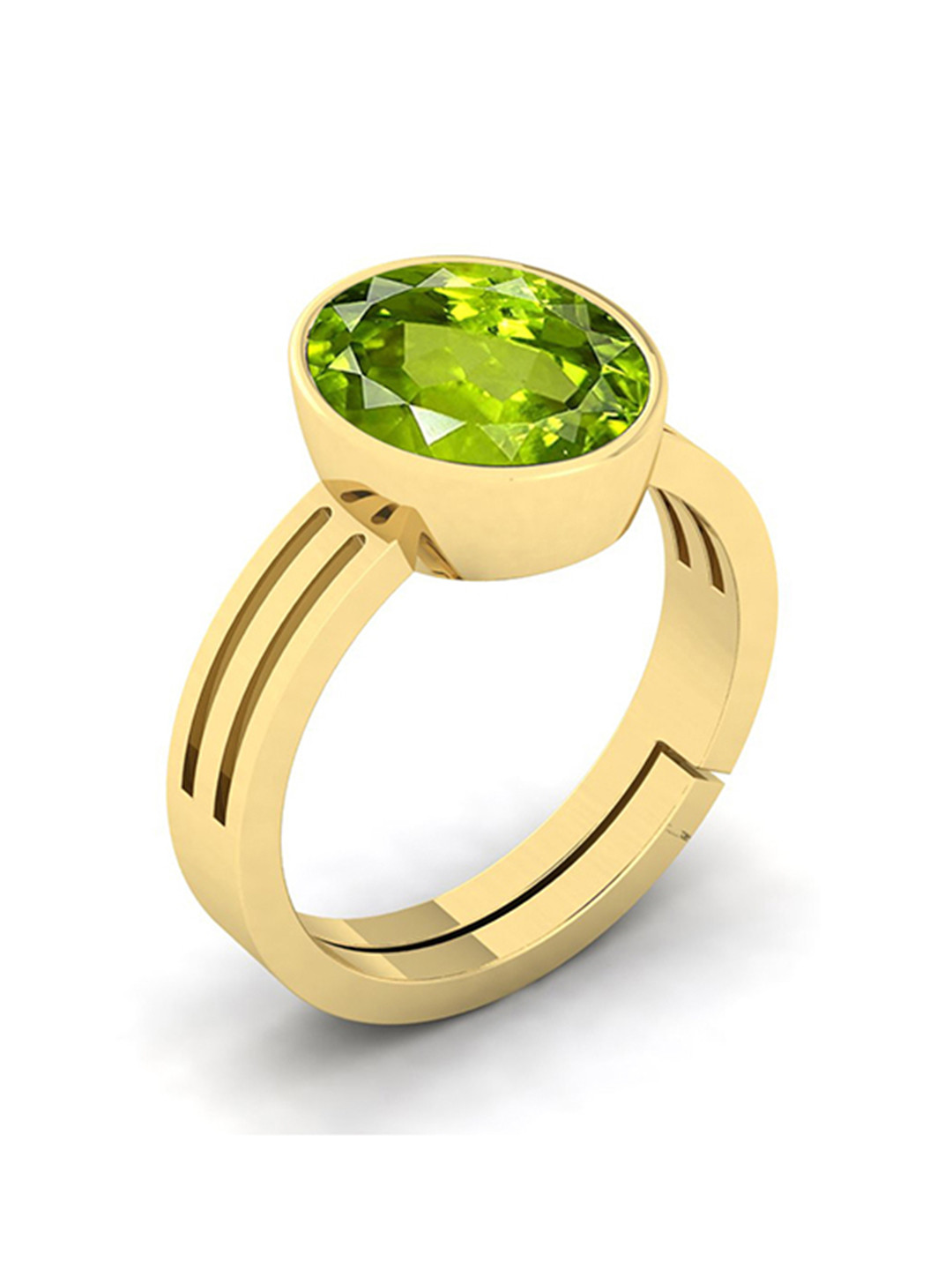 RRVGEM 9.00 KT 10.25 KT Unisex Peridot Ring