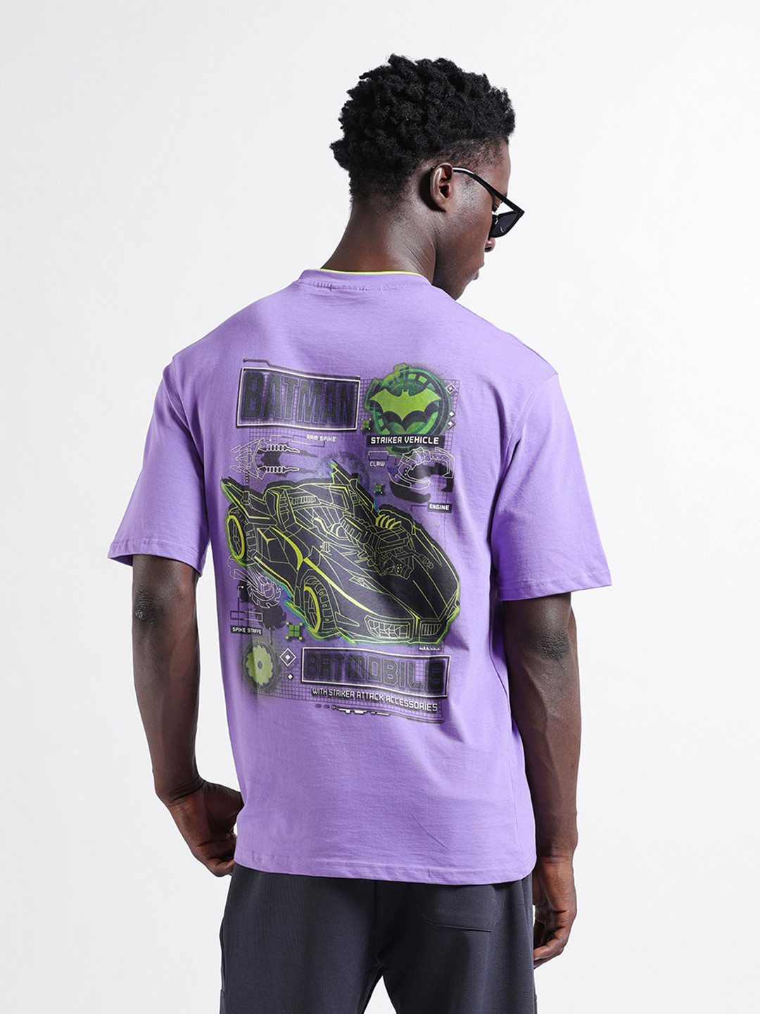 The Indian Garage Co Men Boxy Batman Printed T-Shirt