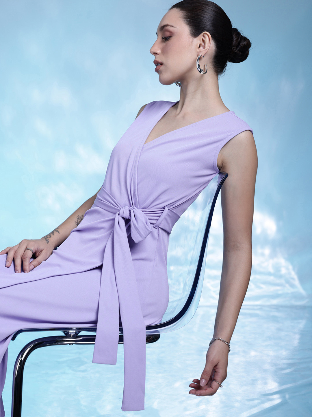 bebe Maxi Wrap Dress