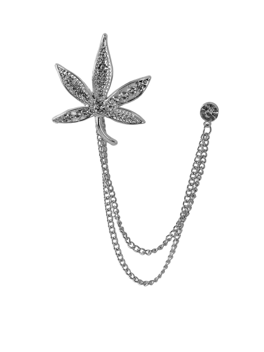 Curren Men Silver-Toned Plated Alloy Brooch