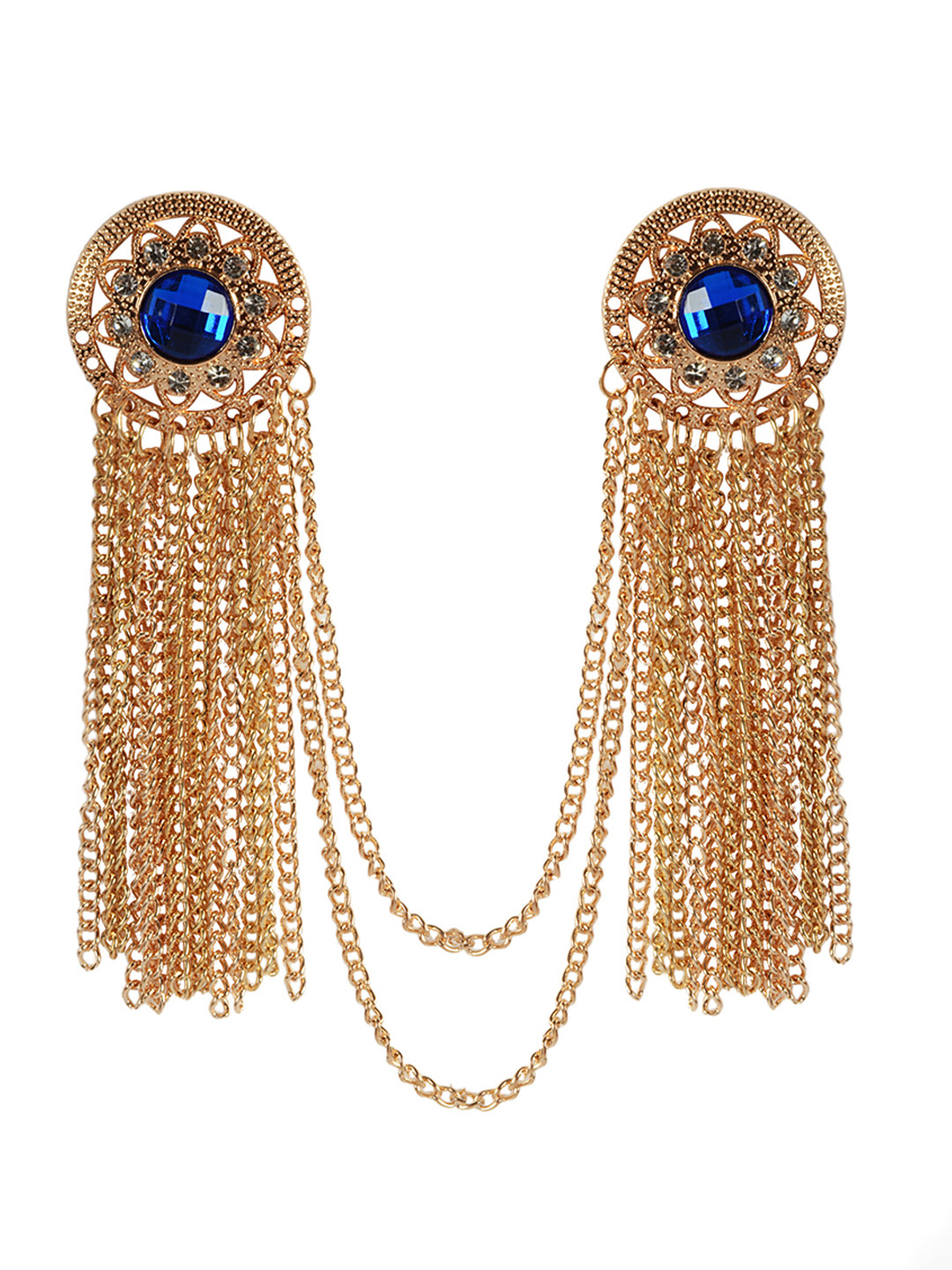 Curren Rose Plated Alloy Brooch