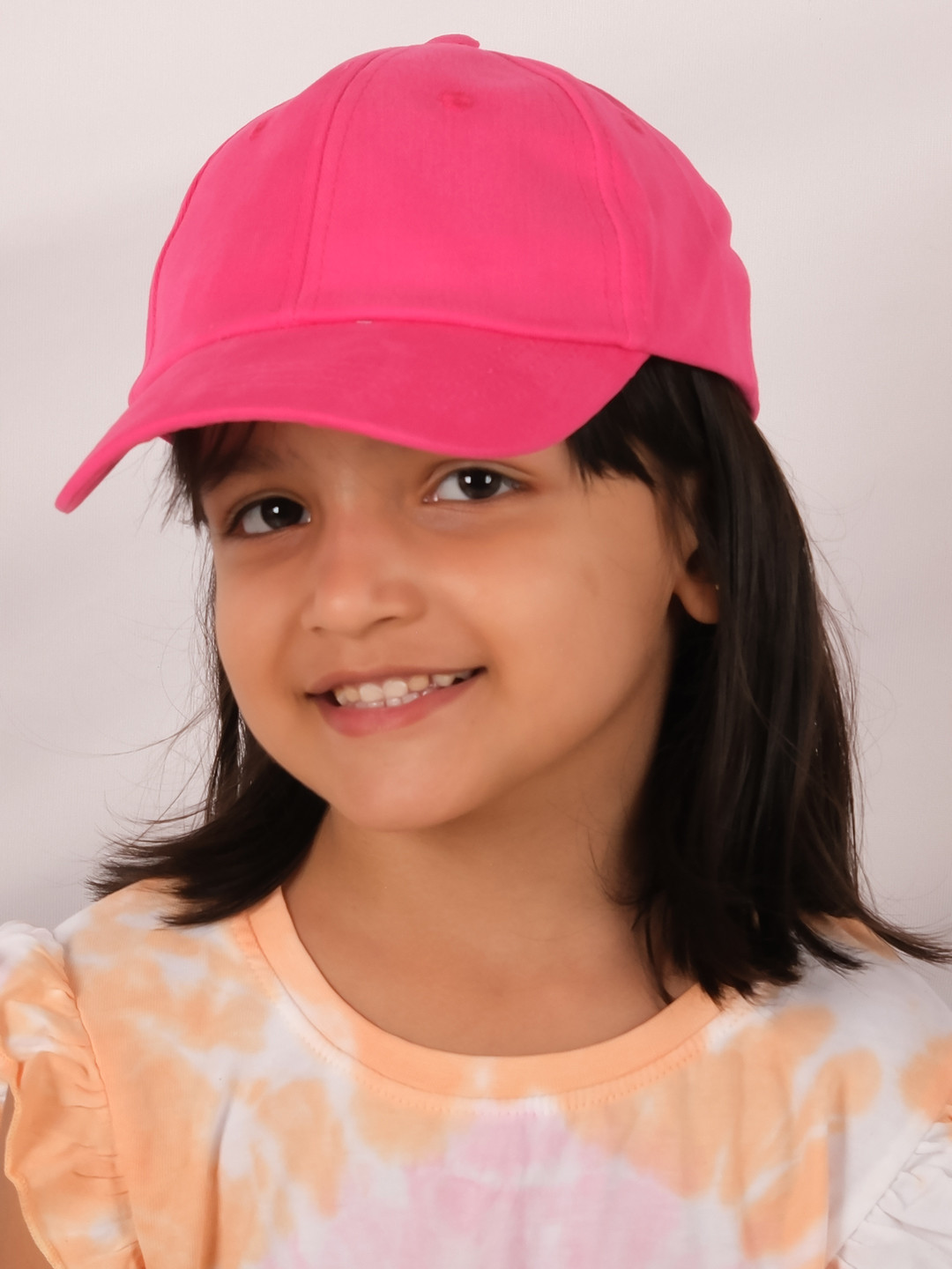 DukieKooky Girls Cotton Pink Adjustable Baseball Cap