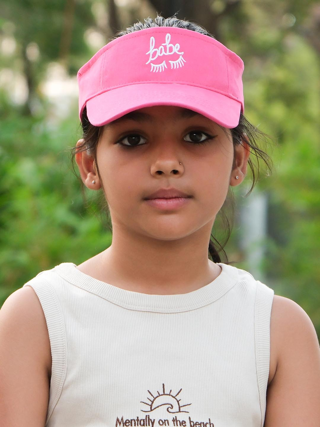 DukieKooky Girls Embroidered Visor Cap