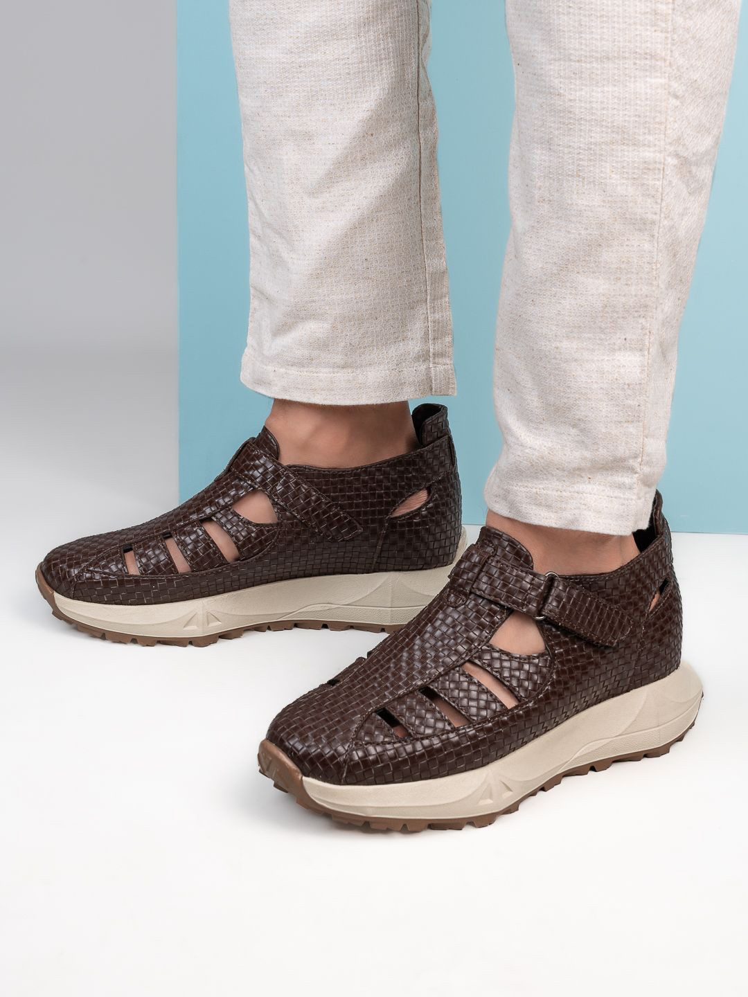 HI Toes Men Fisherman Slip-On Elavator Sandals