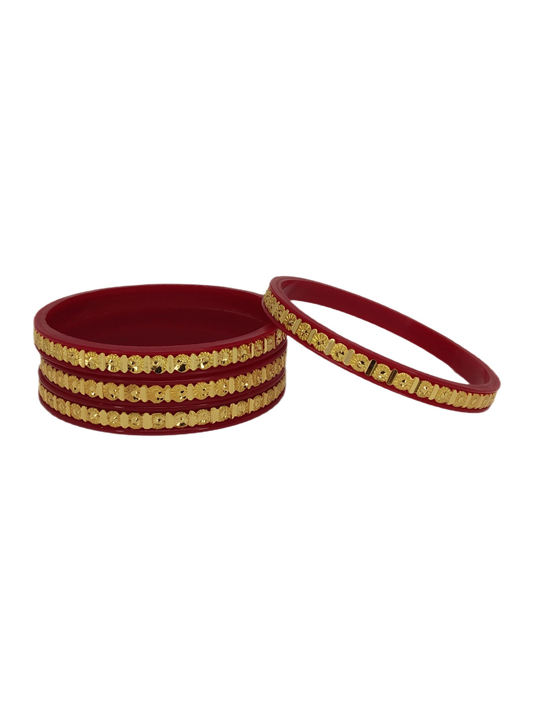 Tanvi J Plastic Gold-Plated Bangles