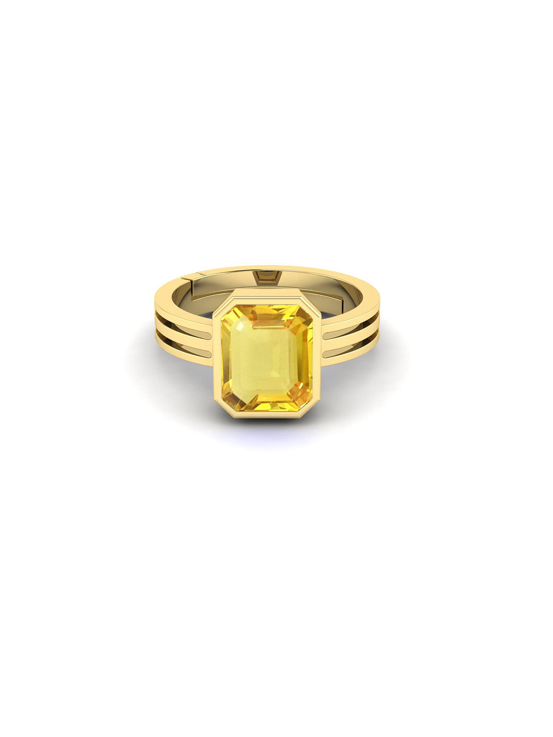 RRVGEM Yellow Sapphire Finger Ring