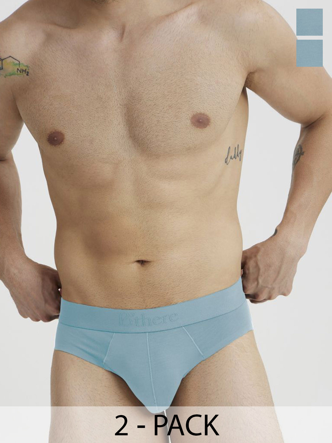 B'there Pack of 2 Seamless Modal Brief U002_CLB_CLB